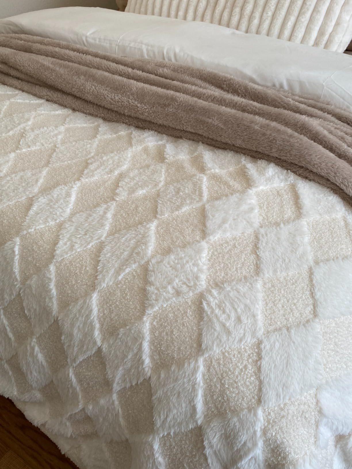 PU MEI Sherpa Fleece Throw Blanket 60