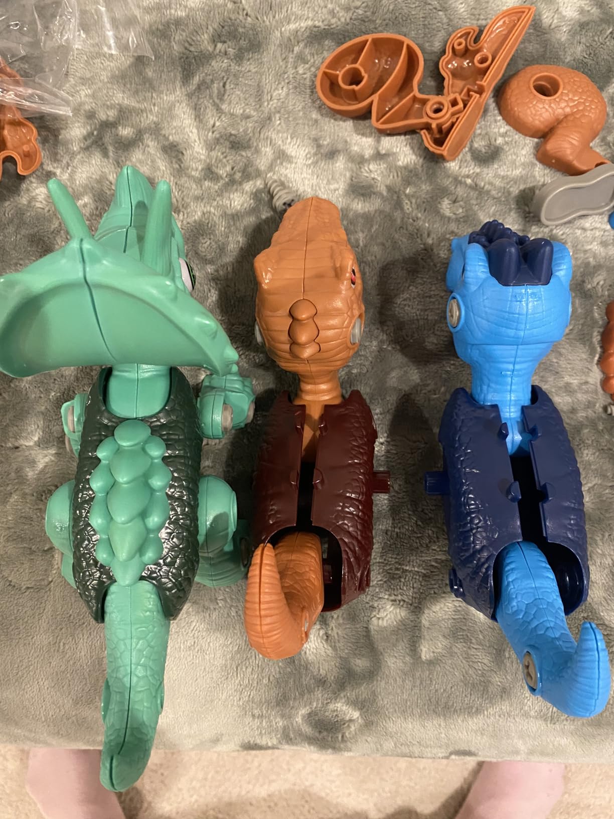 Take-Apart Dinosaur Toys for Boy 4-6: 85 Piece 3 Pack Dino & Electric Drill customer photo 1