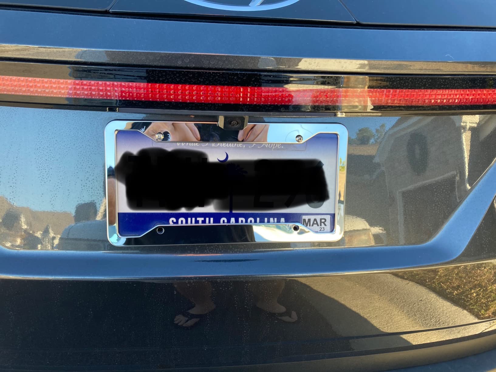 Stainless Steel License Plate Frames, 2 Pack Chrome Car Tag Holder customer photo 1