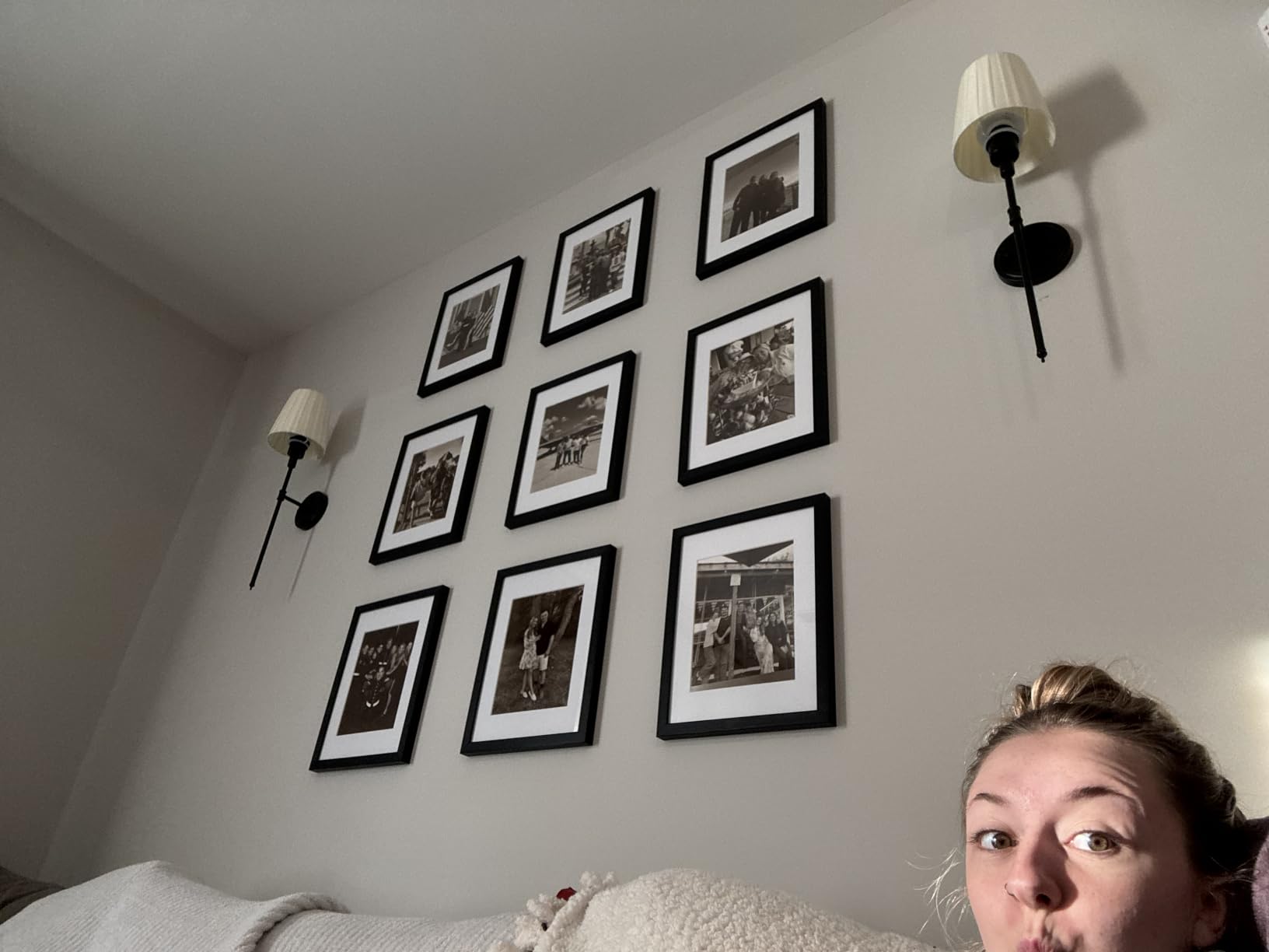 Sheffield Home 9 Piece Gallery Wall Frame Set, 11x14 in. matted to 8x10 in. (Matte Black) customer photo 2