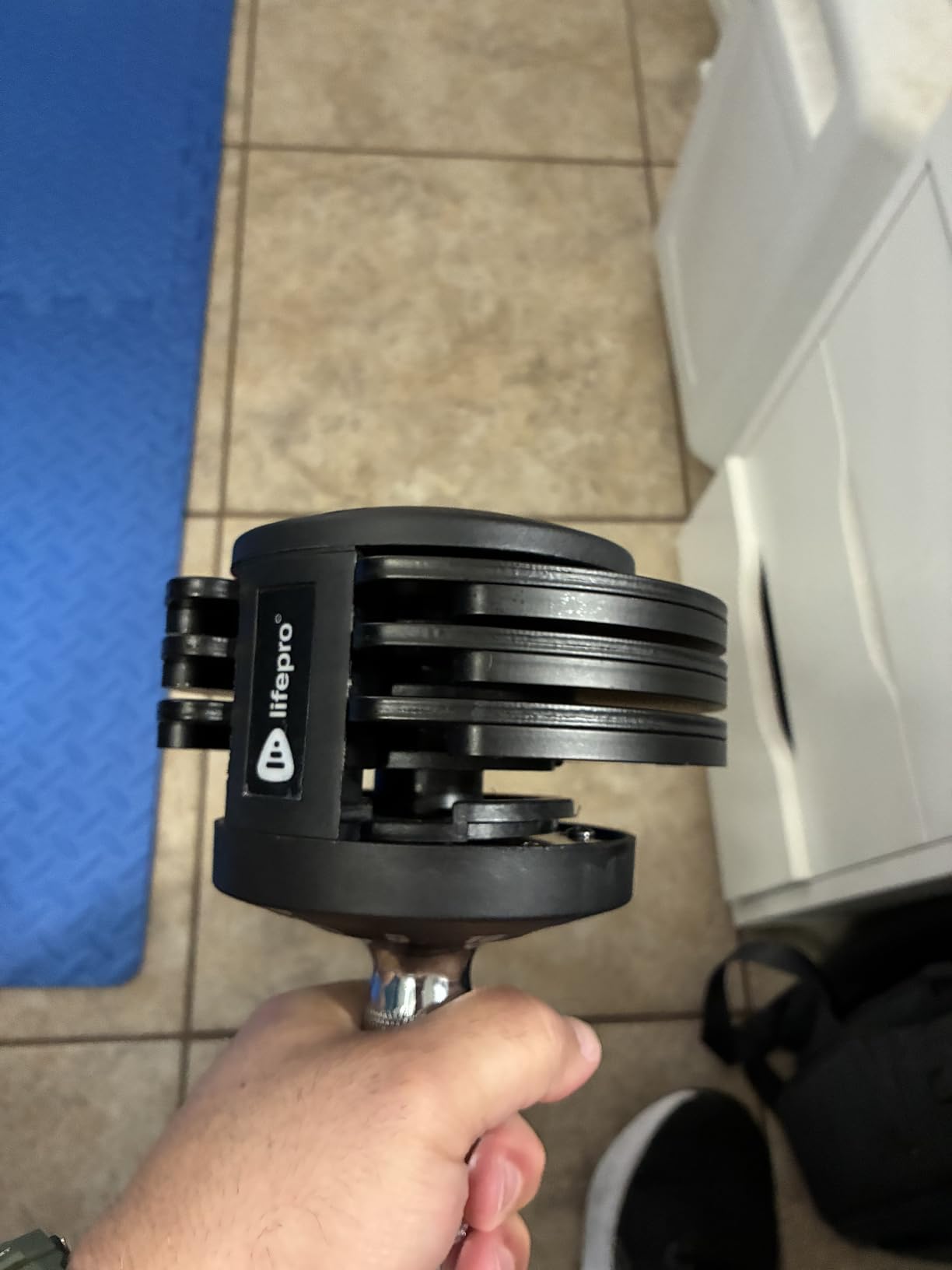 Lifepro Adjustable Dumbbells & Weights for Home Gym, Quick-Adjust customer photo 1