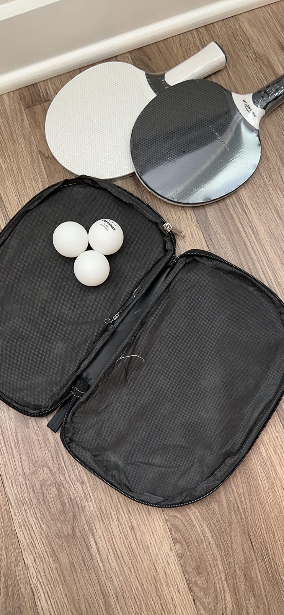 Senston Table Tennis Rackets Set,Professional Ping Pong Paddle Set for 4 Players, Composite Rubber Table Tennis Paddles, Indoor or Outdoor Games. customer photo 2