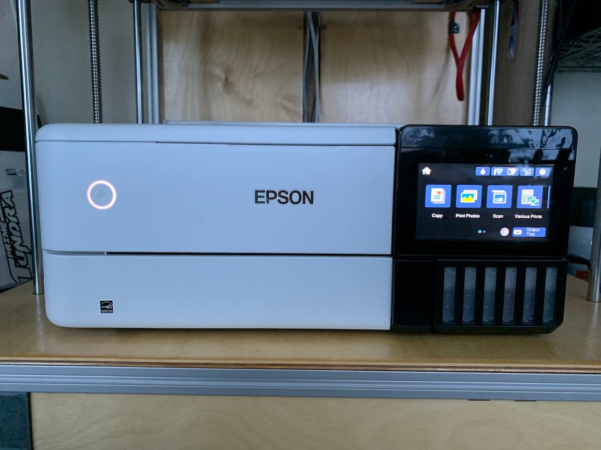 Epson EcoTank Photo ET-8500 Wireless Color All-in-One Supertank Printer | Cartridge-free 6-color photo print, scan, copy; up to 16 ppm, USB and memory card support; ideal for creative projects customer photo 2