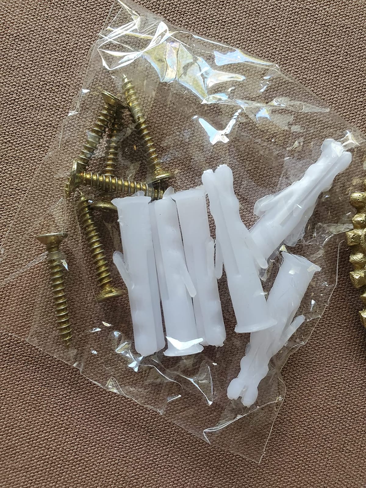 Indian Shelf Set of 3 Solid Brass Boho Wall Hooks for Coats and Keys customer photo 2