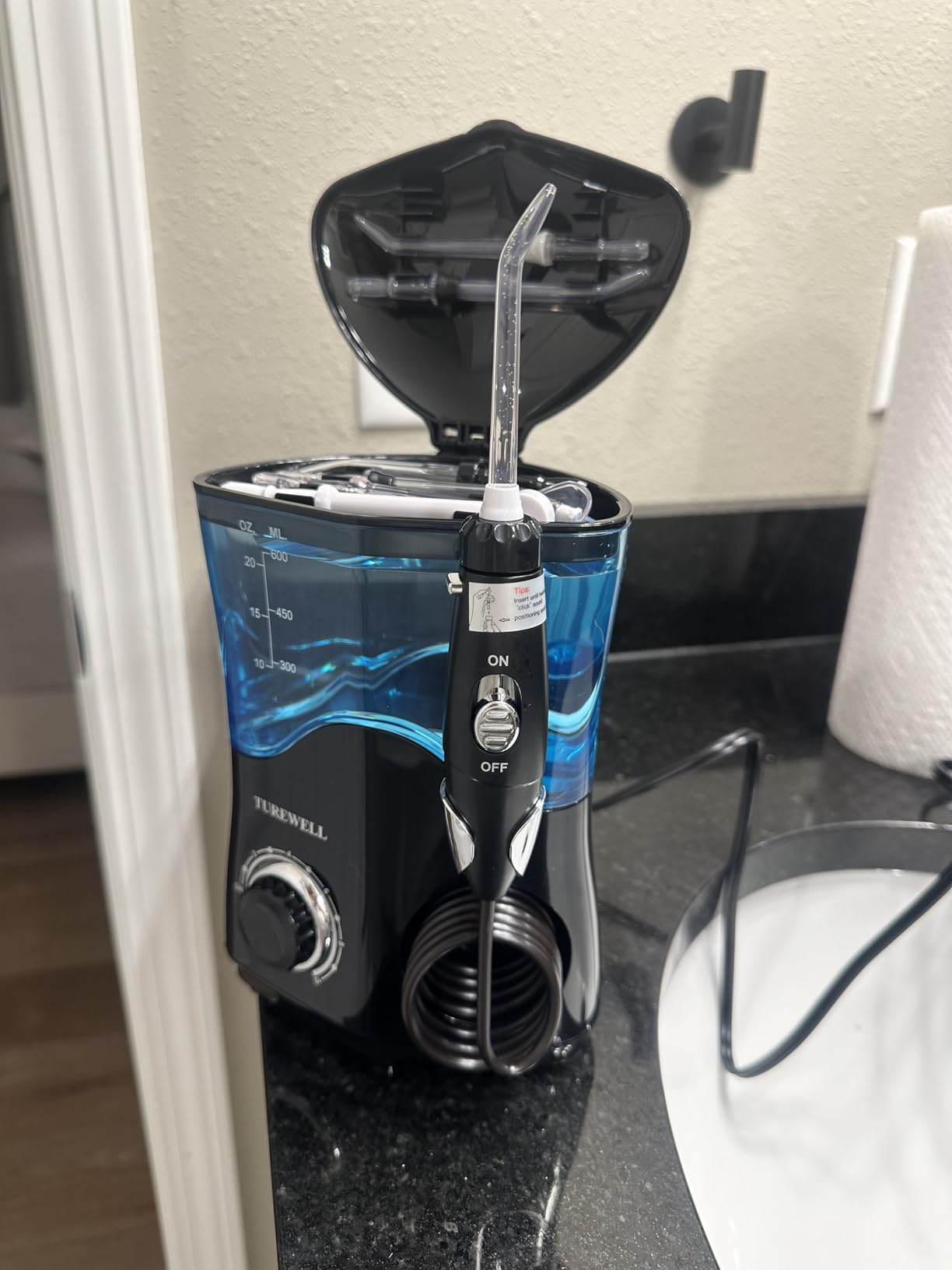 TUREWELL Water Dental Flosser for Teeth/Braces, Water Teeth Cleaner customer photo 2