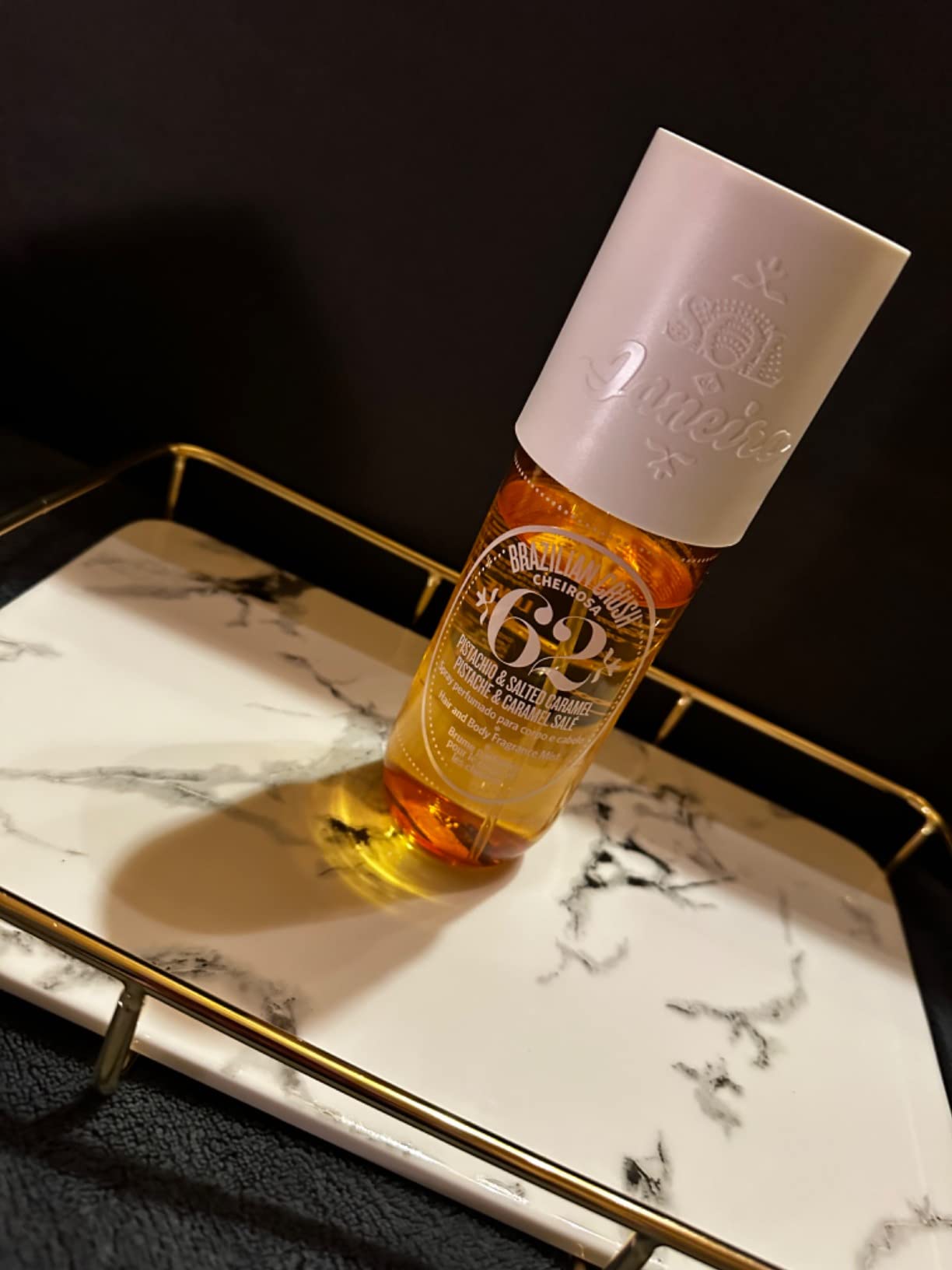 Bathroom Organizer Countertop Perfume Organizer Makeup Organizer Cosmetics Storage Display Rack Vanity Tray Dresser Stainless Steel Gold Shelf White Marble Ceramic Tray customer photo 2