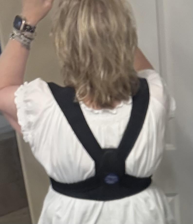 Vicorrect Posture Corrector for Women and Men, Adjustable Upper Back Brace for Clavicle Support and Providing Pain Relief from Neck, Shoulder, and Upper Back (S/M) customer photo 1