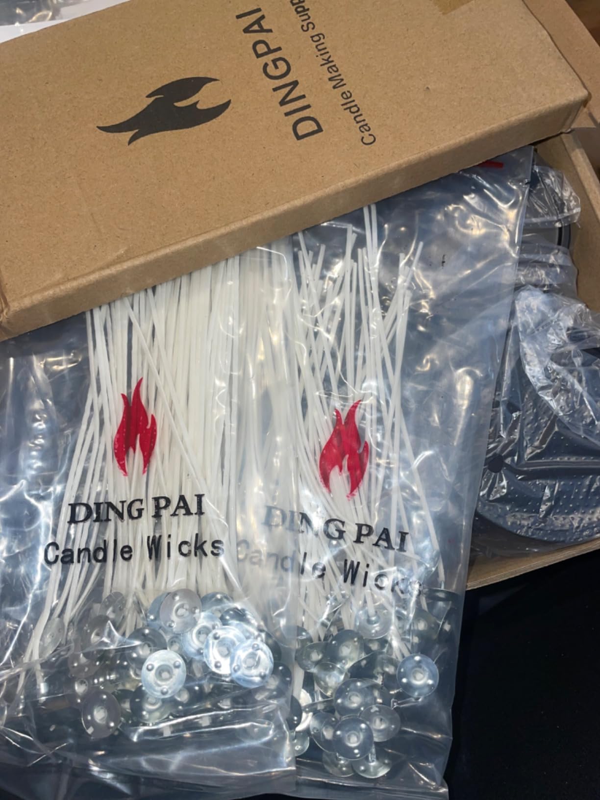 DINGPAI 100pcs Candle Cotton Wicks, 6 Inch Candle Wicks for Candle Making customer photo 1