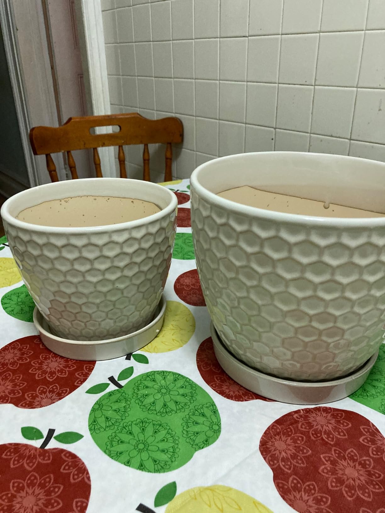 Docrin Ceramic Plant Pots Set of 2 (6.6