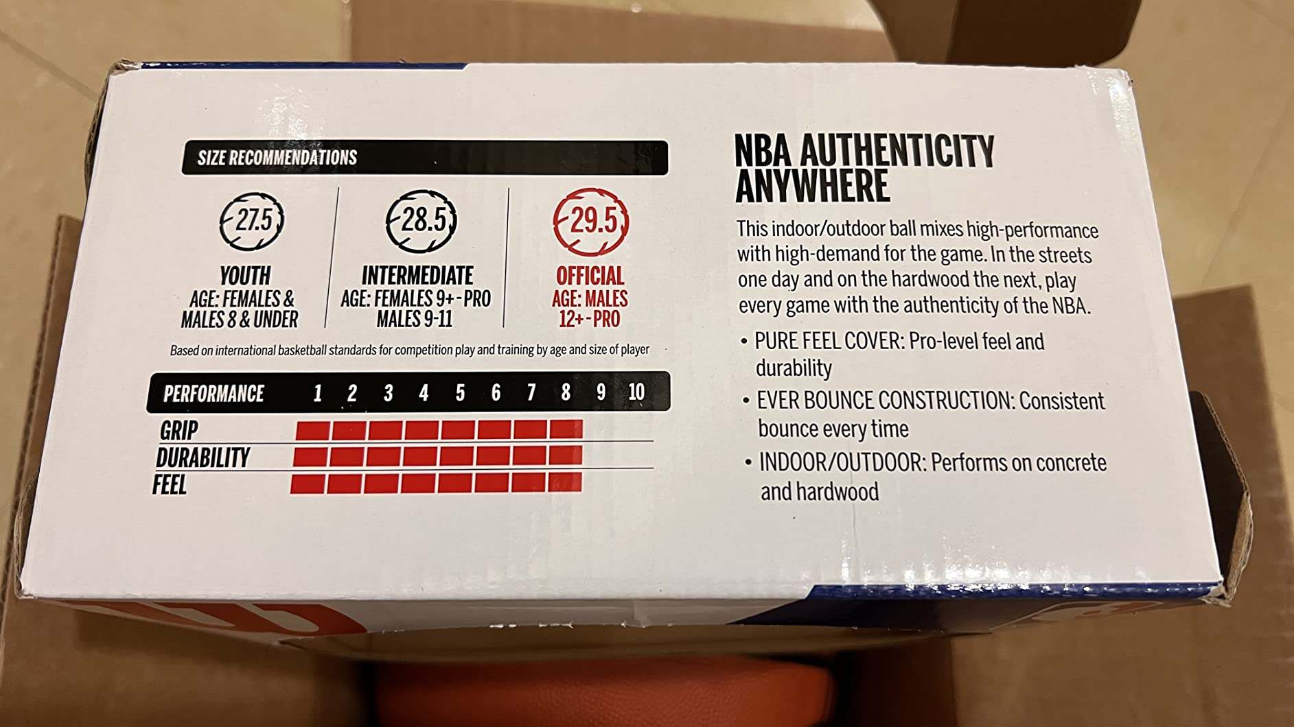 WILSON NBA Authentic Series Indoor/Outdoor Basketballs customer photo 1