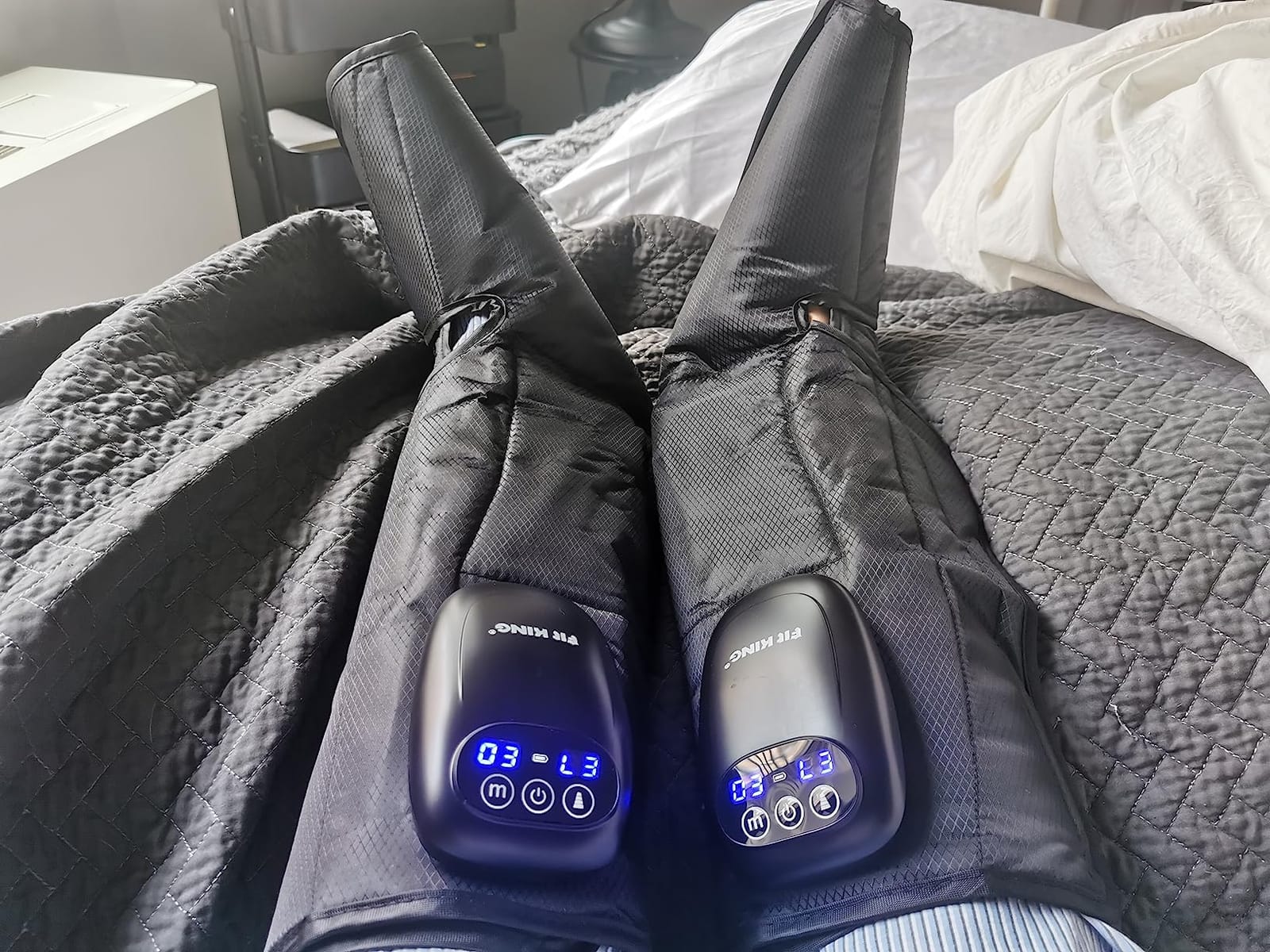 FIT KING Cordless Leg Compression Massager, Foot and Calf Massage Boot customer photo 2