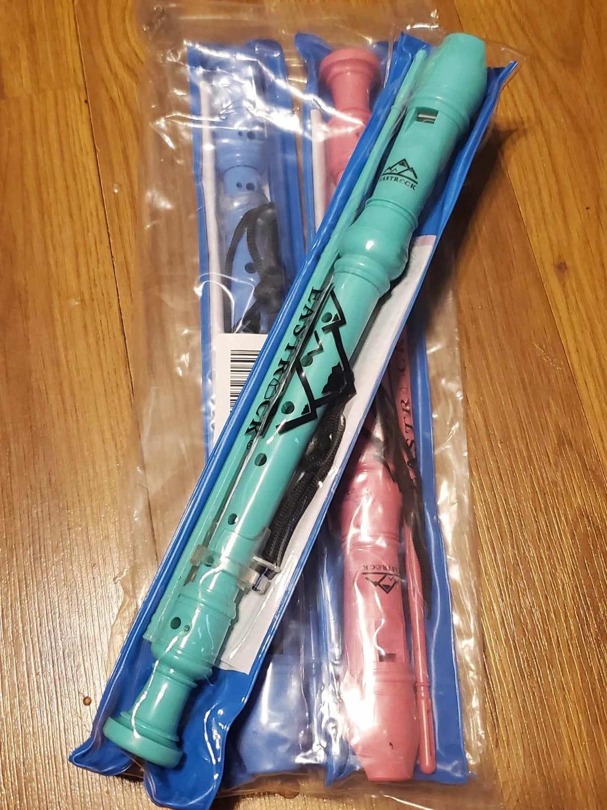 Eastrock 3 Pieces German Style Soprano Recorder Pink for Beginners customer photo 1