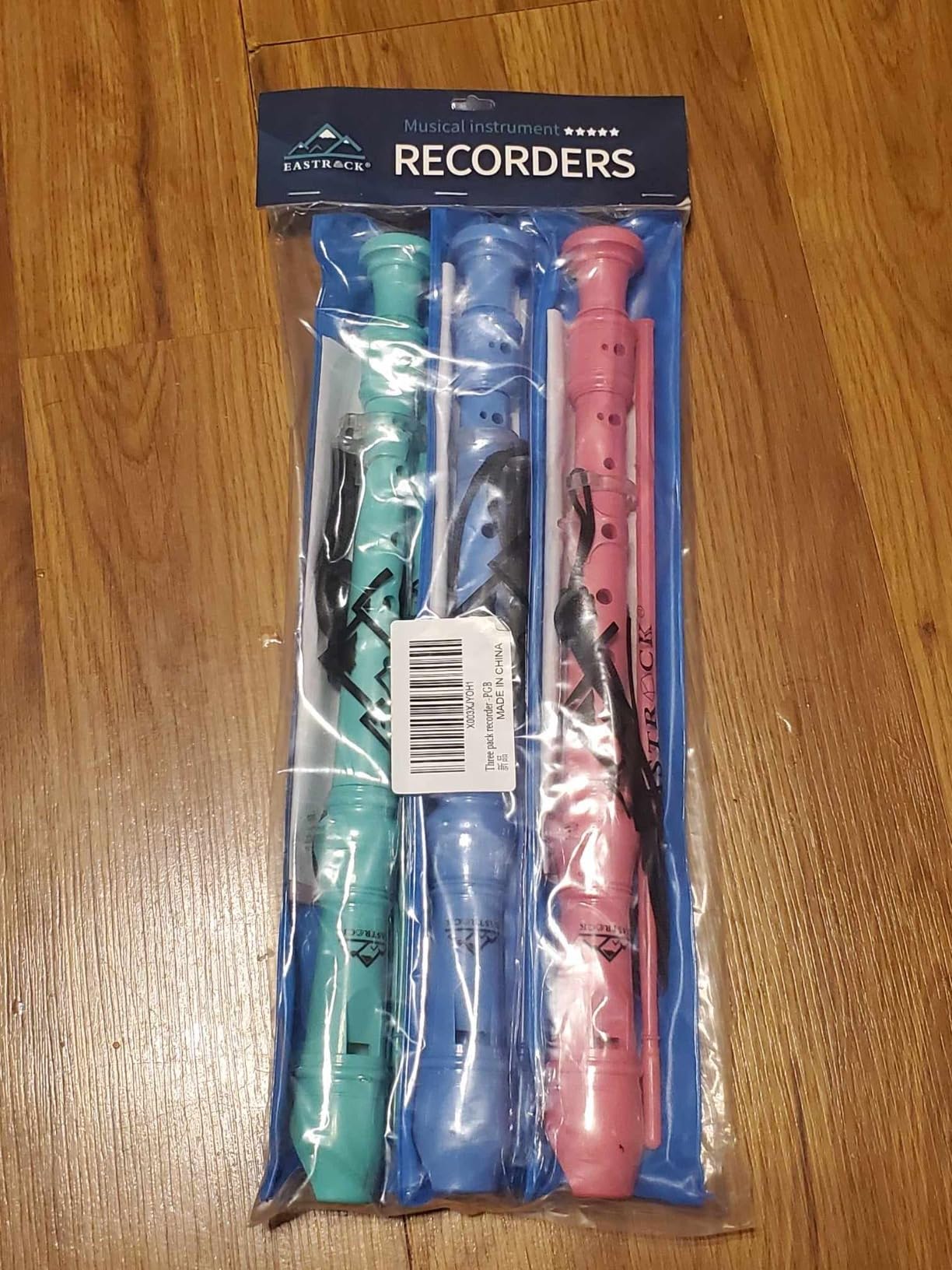 Eastrock 3 Pieces German Style Soprano Recorder Pink for Beginners customer photo 2