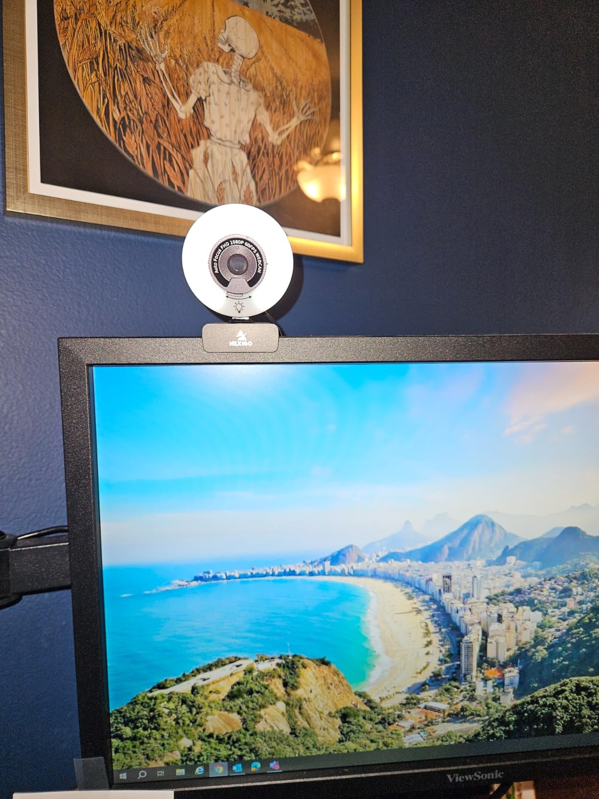 NexiGo N960E 1080P 60FPS Webcam with Light, Software Included, Fast AutoFocus, Built-in Privacy Cover, USB Web Camera, Dual Stereo Microphone, for Zoom Meeting Skype Teams Twitch customer photo 2