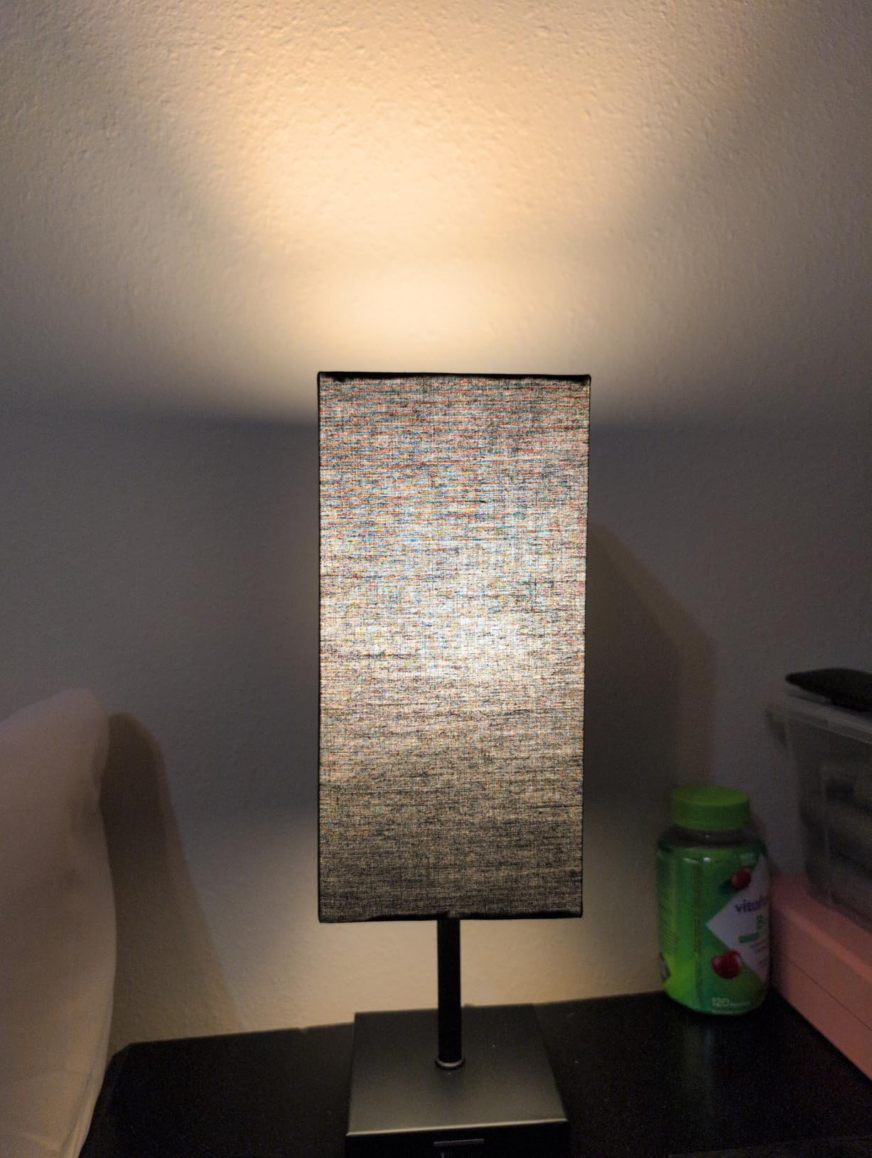 Bedside Table Lamp for Bedroom with 2 USB Ports, 14-Inch, Black customer photo 1