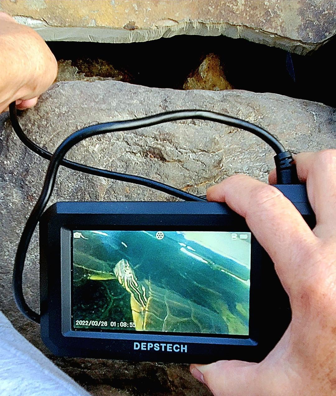 DEPSTECH Endoscope Camera with Light, Dual Lens Inspection Borescope 16.5FT | 1080P HD, 4.3
