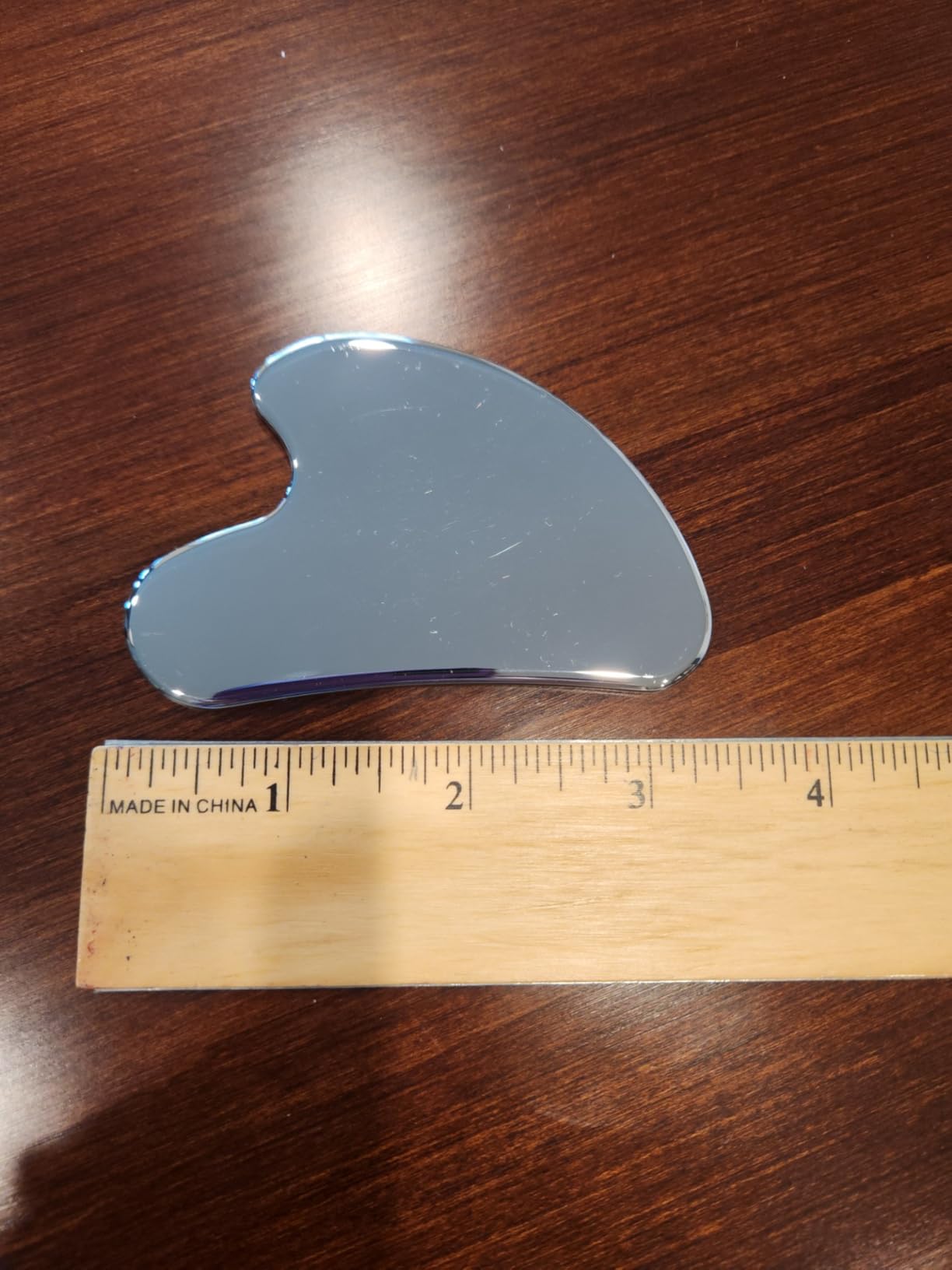 Nuanchu 304 Stainless Steel Gua Sha Facial Tool, Silver, Heart customer photo 2