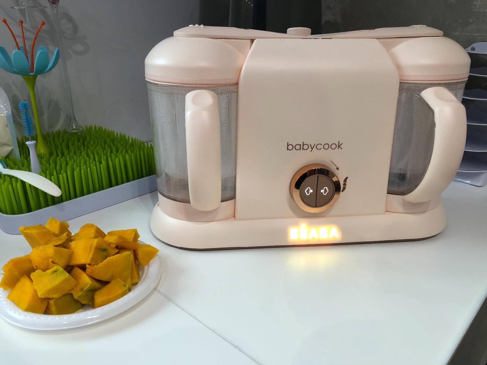 BEABA Babycook Duo 4 in 1 Baby Food Maker, Puree Steamer and Blender for Purees, Grinder with Auto Steam Cooking, Lrg 9.1 Cup Capacity, Makes 54 Servings in 20 Mins, Charcoal customer photo 1