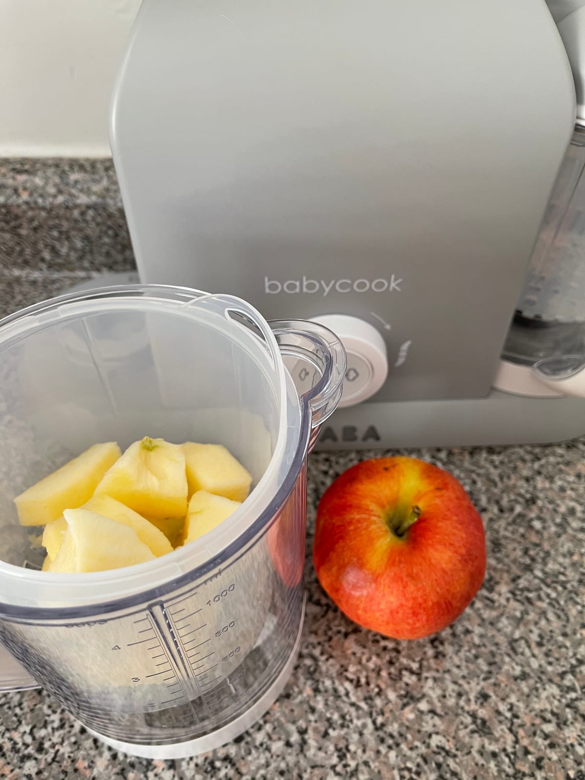 BEABA Babycook Duo 4 in 1 Baby Food Maker, Puree Steamer and Blender for Purees, Grinder with Auto Steam Cooking, Lrg 9.1 Cup Capacity, Makes 54 Servings in 20 Mins, Charcoal customer photo 2