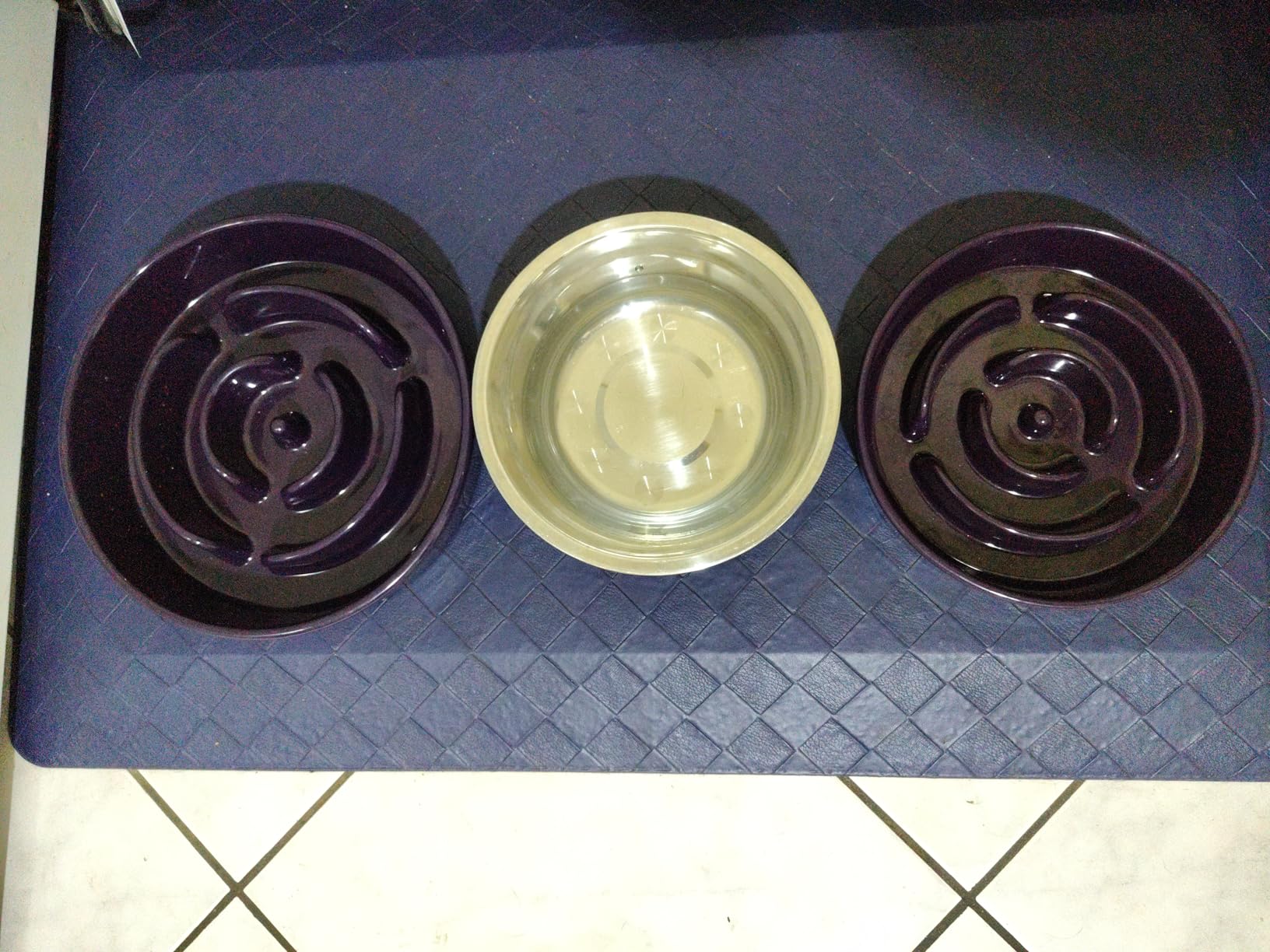 LE TAUCI Dog Bowls Slow Feeder Ceramic, 1.5 Cup Slow Feeding Bowl for Small and Medium Breed, Puzzle Dog Food Bowl for Fast Eater, Maze Purple customer photo 1