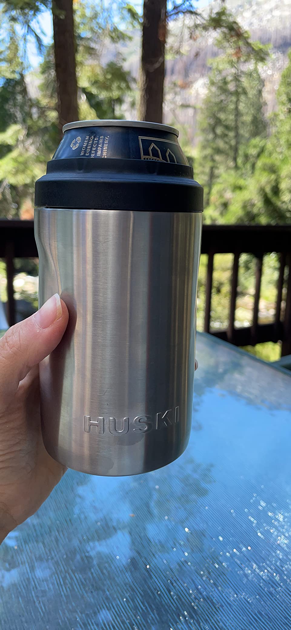 Huski Beer Cooler 2.0 | NEW | Premium Can and Bottle Holder | Triple Insulated Marine Grade Stainless Steel | Detachable 3-in-1 Opener | Works as a Tumbler | Best Gifts for Beer Lovers (Black) customer photo 1
