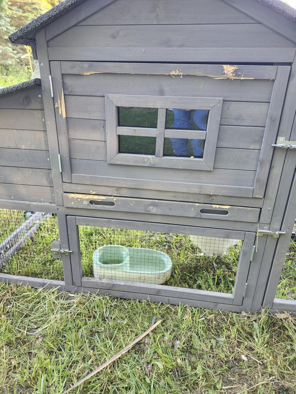 Aivituvin Chicken Run Chicken Coop Expansion Pen 71in,Outdoor Enclosure Playpen for Chicken, Rabbit, Duck, Cats, Chicken Run Only (Black, AIR29) customer photo 2