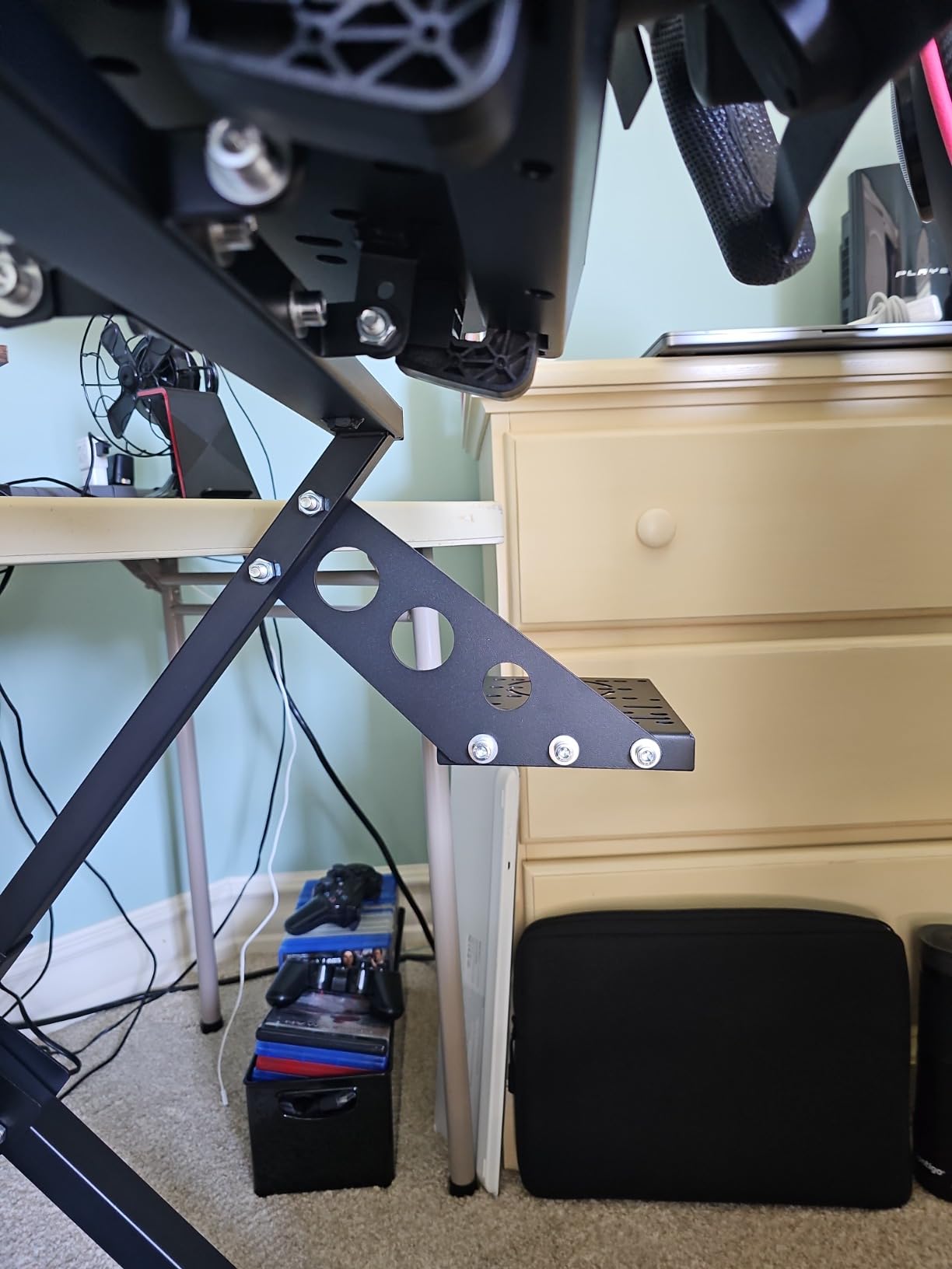 Marada X Frame Steering Wheel Stand Racing Sim Cockpit with Seat Slot customer photo 1