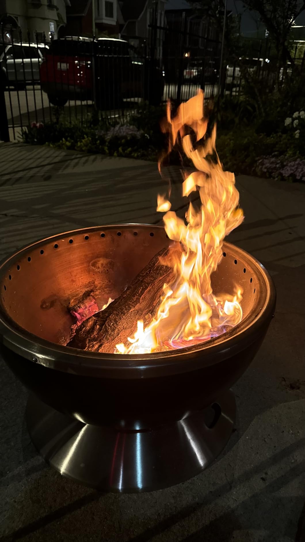 Cuisinart Outdoor Fire Pit, Cleanburn Smokeless System, Wood Burning, 24