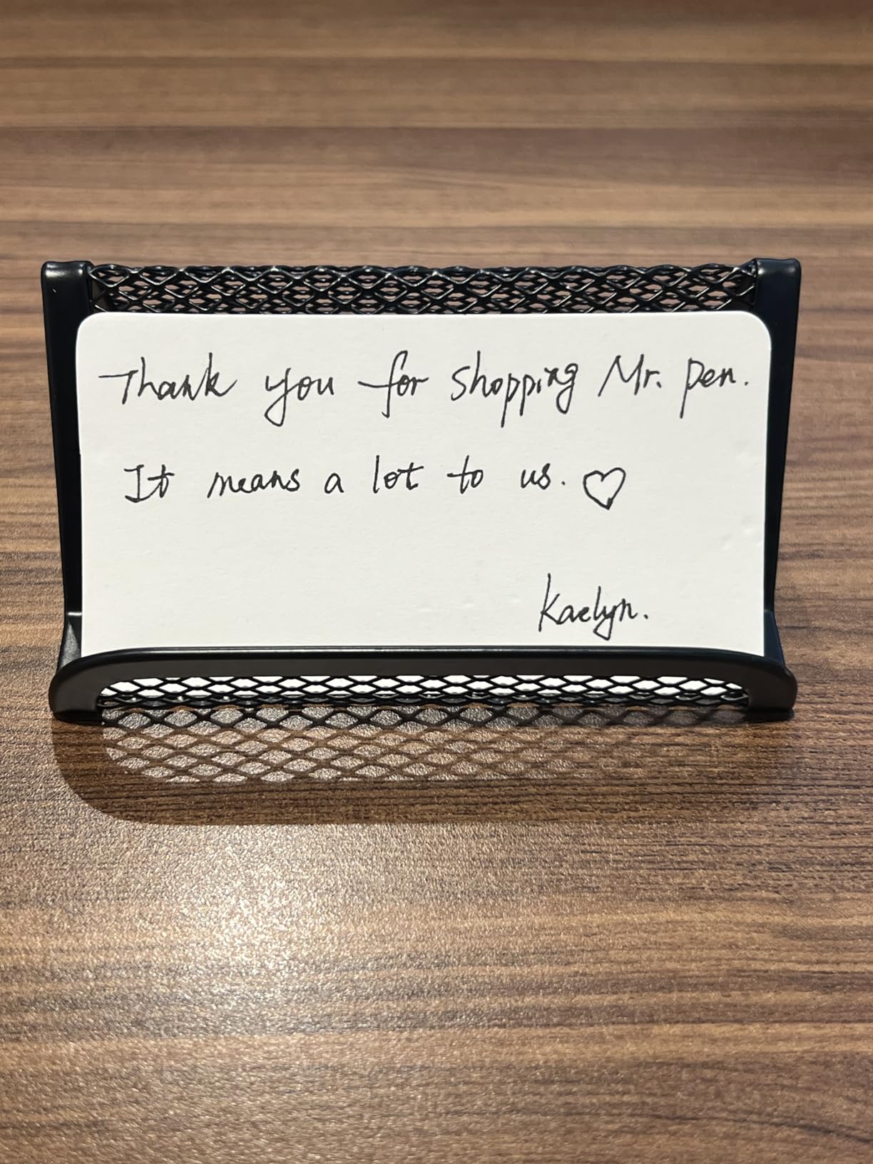 Mr. Pen- Metal Mesh Business Card Holders, 3 Pack, Black customer photo 1