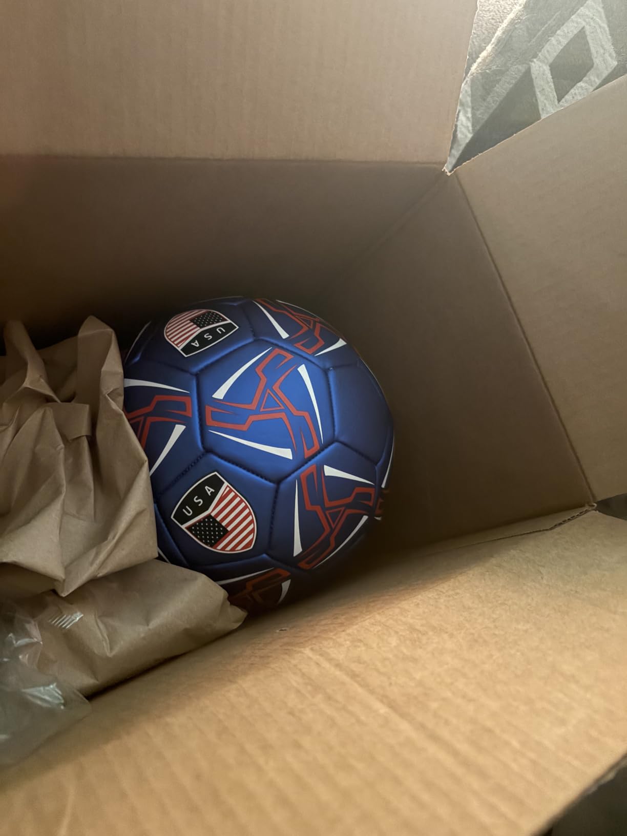 Western Star Soccer Ball USA - Official Match Grade Soccer Balls - Youth & Adult - Attractive and Durable Design - World Cup customer photo 2