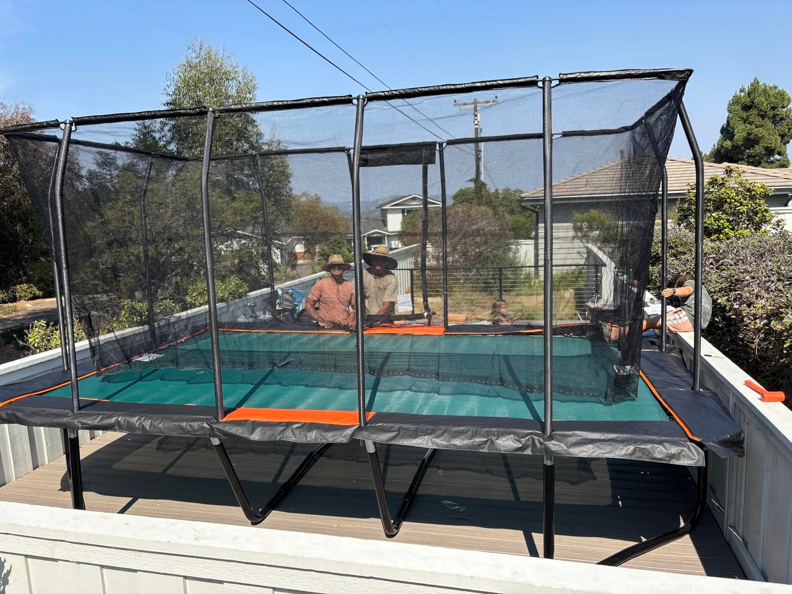 JumpKing Rectangle Trampoline for Outdoor Backyard Fun, Heavy-Duty Quality customer photo 1