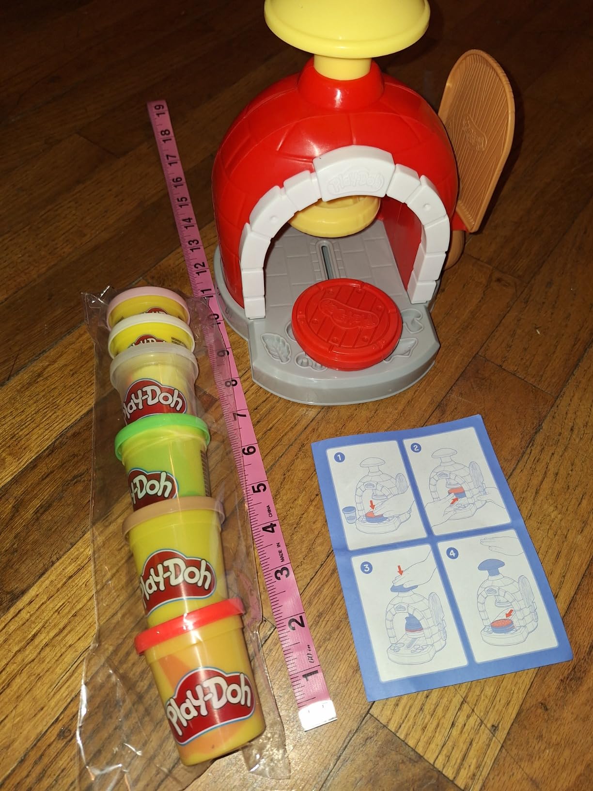 Play-Doh Kitchen Creations Pizza Oven Playset with 6 Cans & 8 Accessories, Back to School Classroom Supplies, Play Food & Cooking Toys, Preschool Toys, Ages 3+ customer photo 1