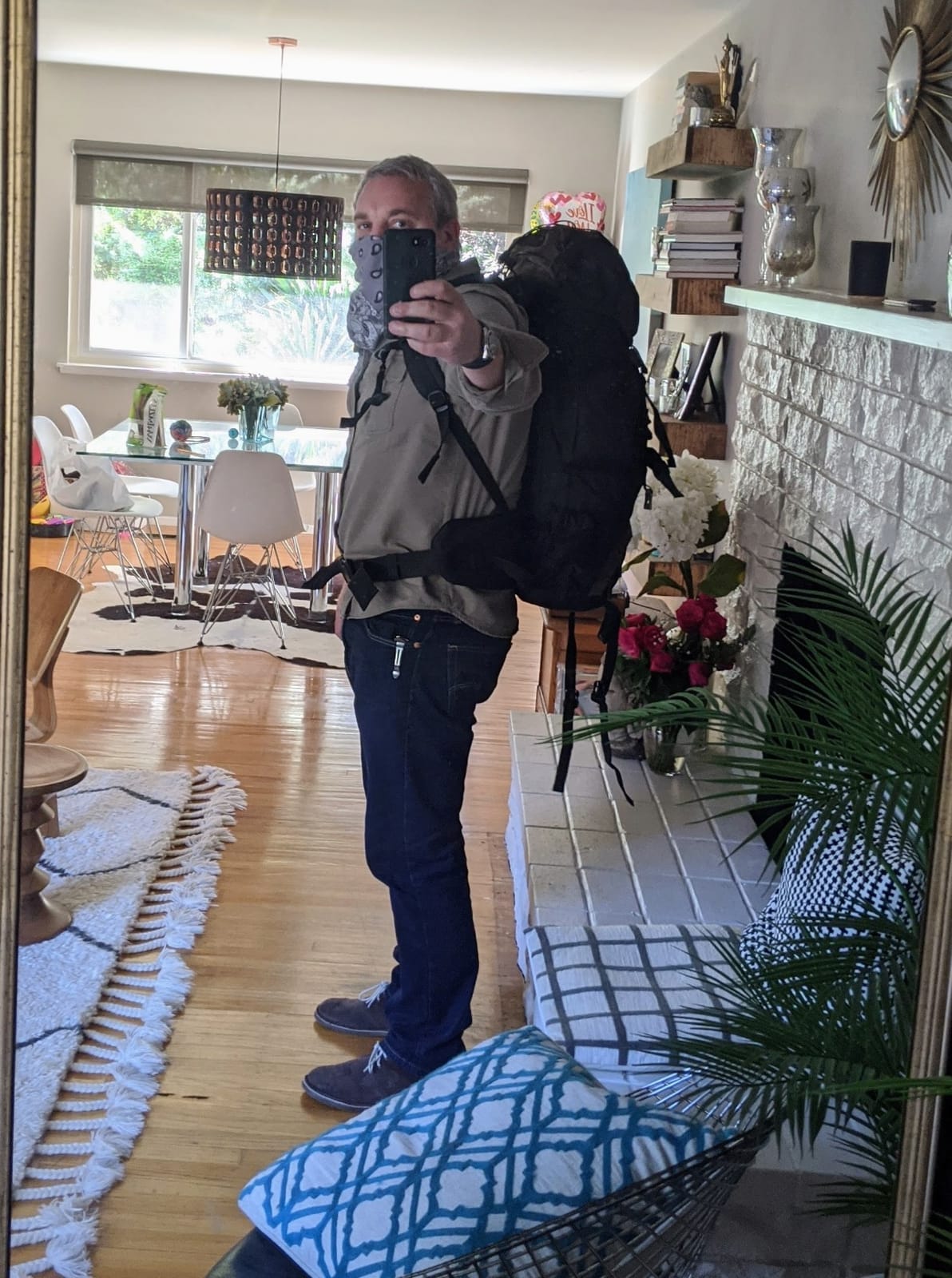 Teton 65L Scout Internal Frame Backpack for Hiking, Camping, Backpacking, Travel, Rain Cover Included, Buck Brown customer photo 1