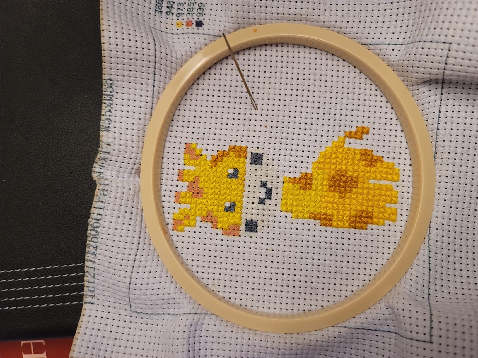 Stamped Cross Stitch Kits for Beginners Adults, Rose Poppy Pansy Sunflower customer photo 2