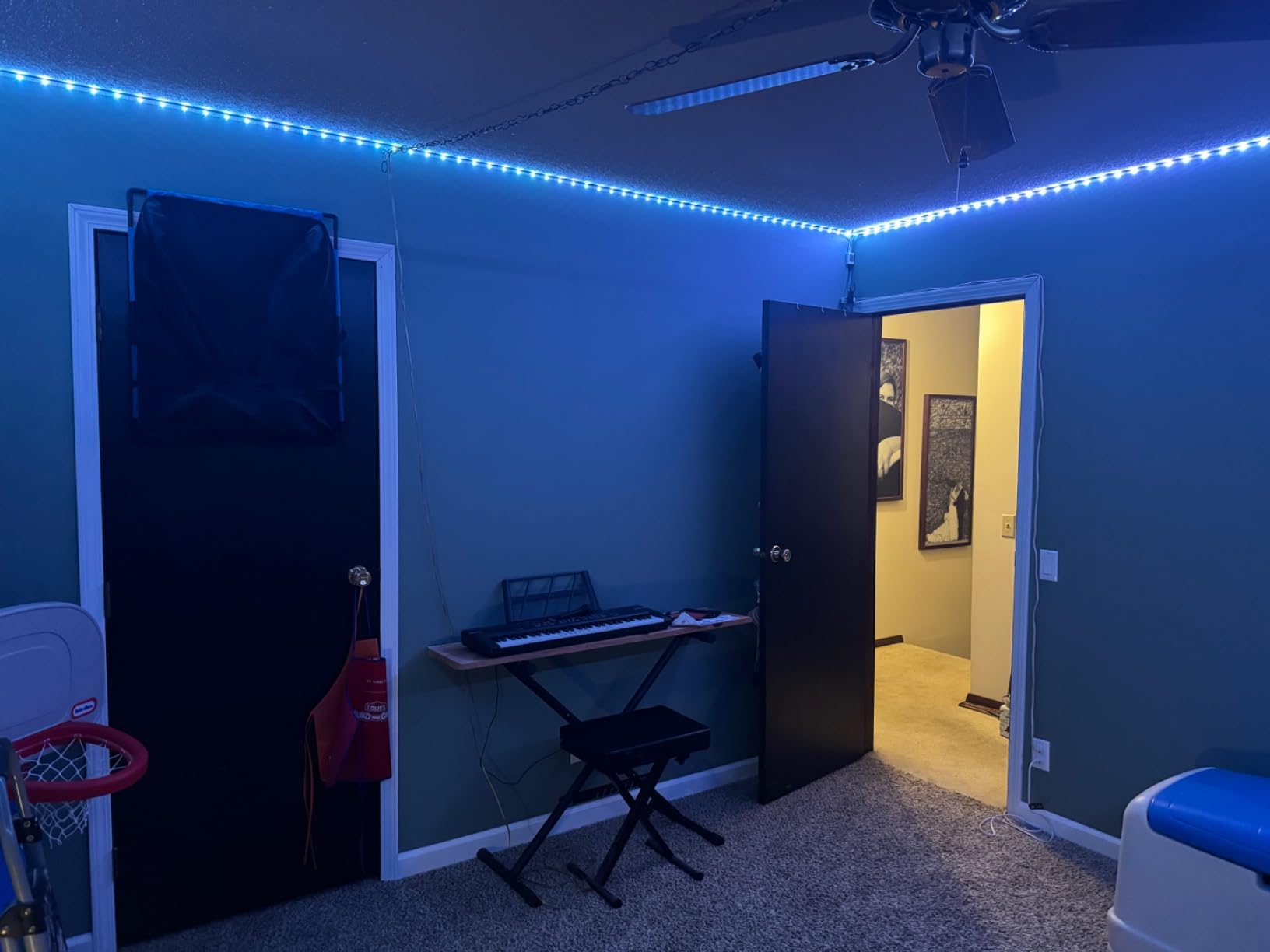 hyrion Smart LED Strip Lights 100ft WiFi, RGB Color Changing Lights Work with Alexa and Google Assistant, 16 Million Colors with App Control and Voice Control Led Lights for Bedroom, Room Decor customer photo 1