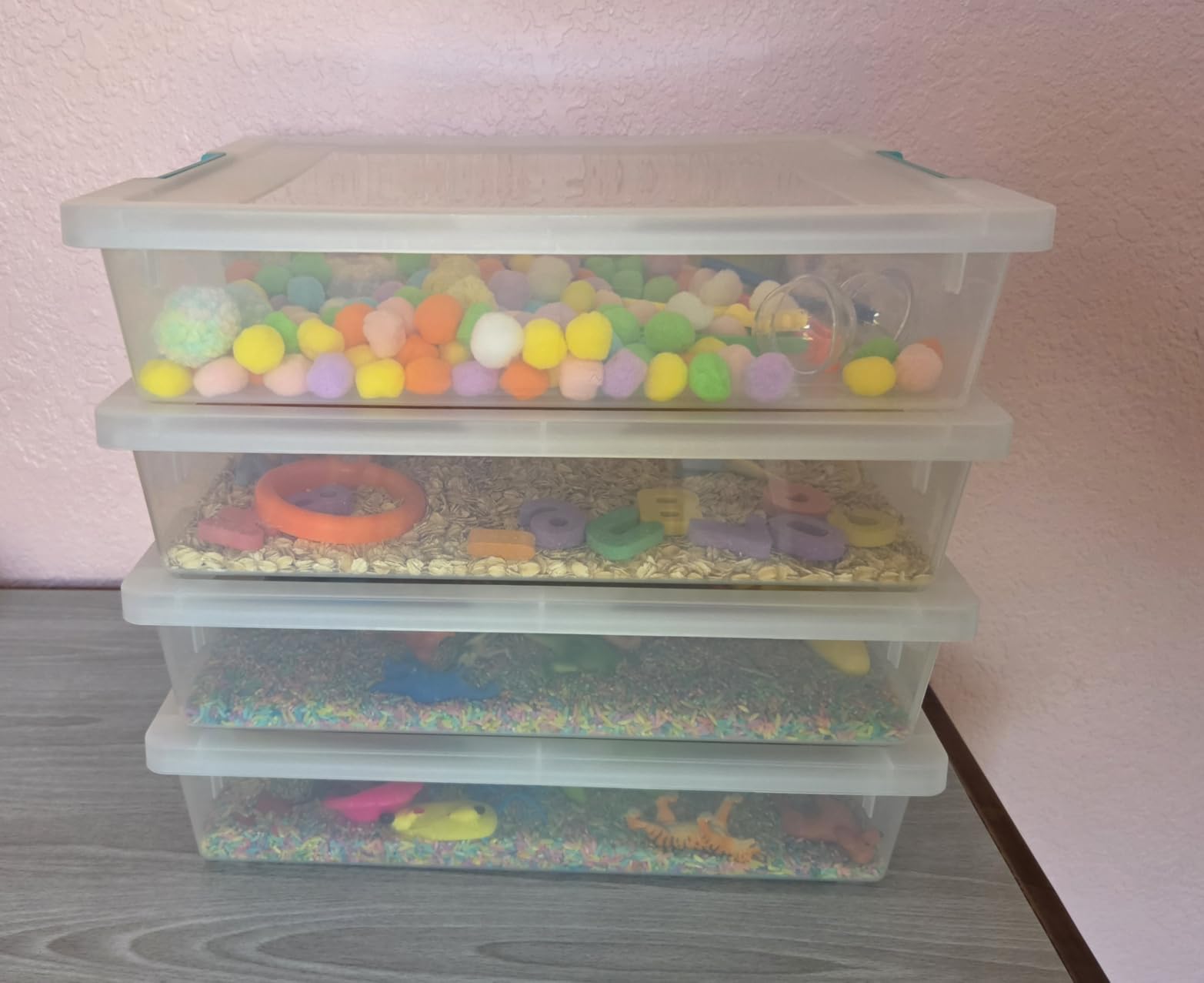 IRIS USA Storage Bins with Lids |Made in USA| 6 Qt - (4-Pack) - Clear customer photo 1
