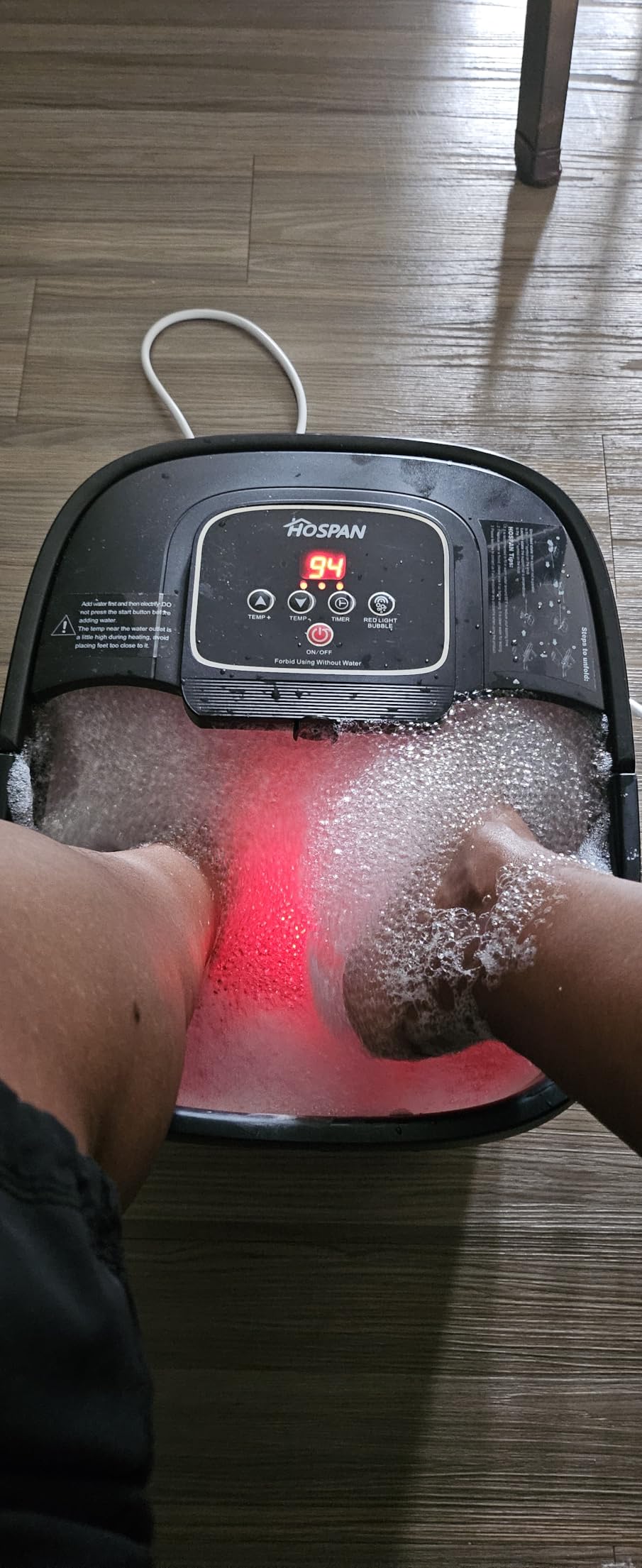 Pedicure Kit Foot Soak Set: Bubble Salt, Sugar Scrub, Massage Mask, Massage Lotion in a Box, 4 Step Foot Spa Kit for Dry Feet, Softens Calluses, Tired Feet(3 Set Lavender) customer photo 1