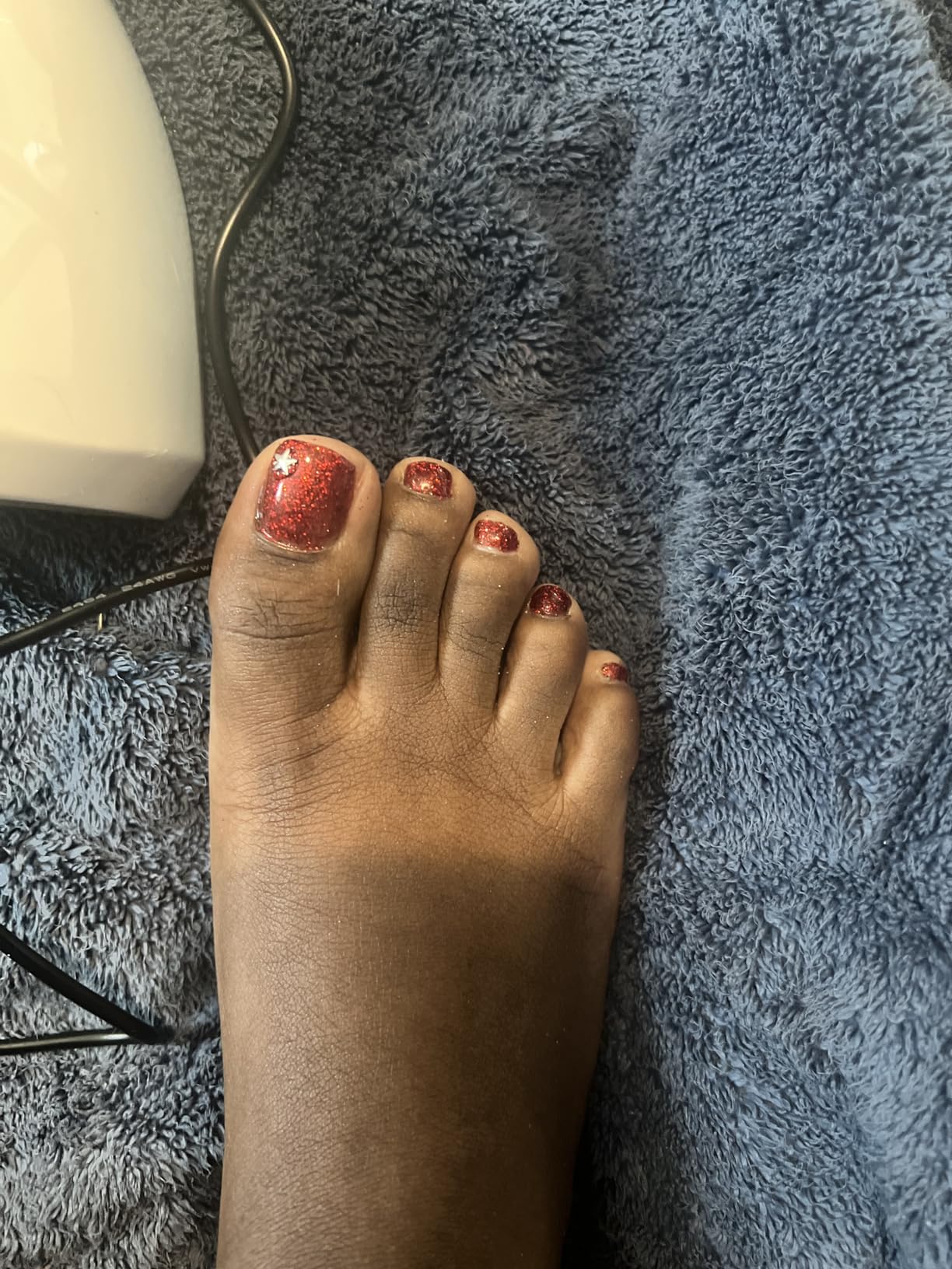 Pedicure Kit Foot Soak Set: Bubble Salt, Sugar Scrub, Massage Mask, Massage Lotion in a Box, 4 Step Foot Spa Kit for Dry Feet, Softens Calluses, Tired Feet(3 Set Lavender) customer photo 2