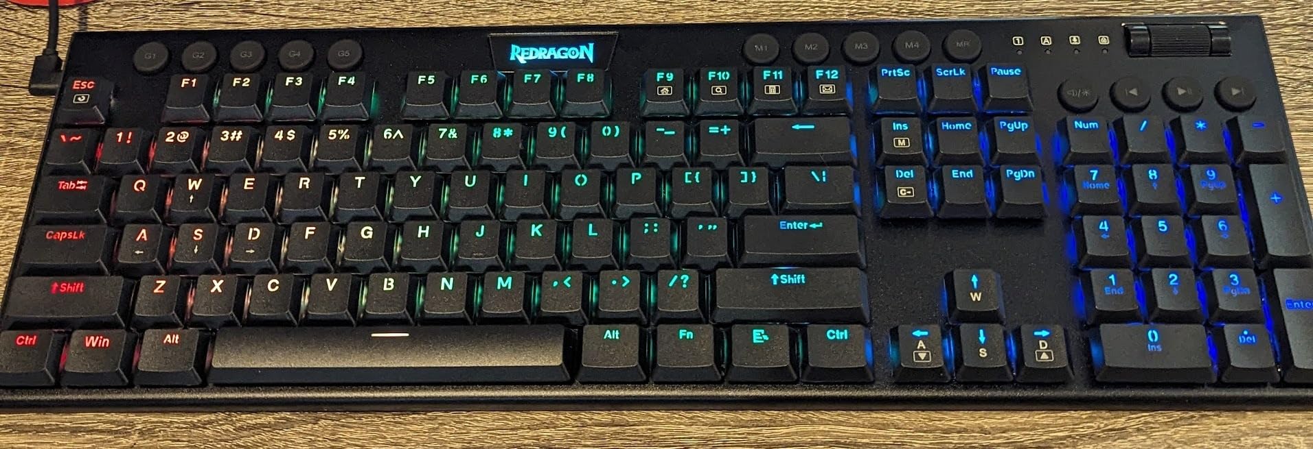 Redragon K619 Horus RGB Mechanical Keyboard, Ultra-Thin Designed Wired Gaming Keyboard w/Low Profile Keycaps, Dedicated Media Control & Linear Red Switch, Pro Software Supported customer photo 2