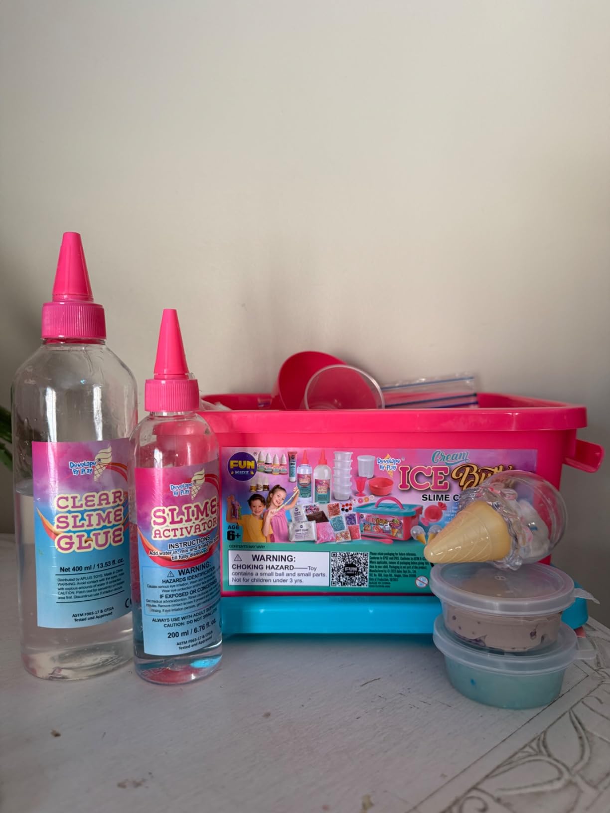 Gift Butter Slime Kit for Girls 10-12, FunKidz Ice Cream Soft Slime Making Kit Ages 8-12 Kids Slime Toys Ideal Birthday Party Present customer photo 2