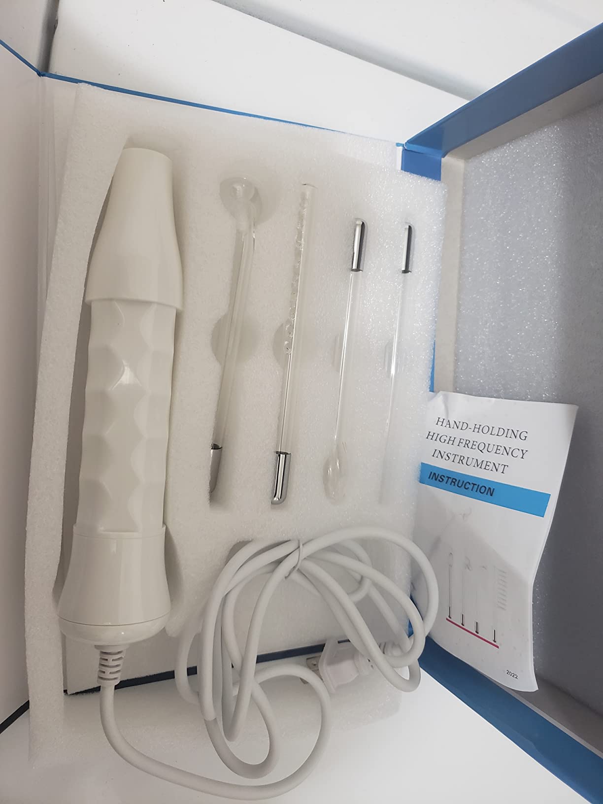 Face Skin Care Wand, FAZJEUNE High F requency Facial Device Face Skin Care Kit Portable Skin Care Tools Home Use customer photo 2