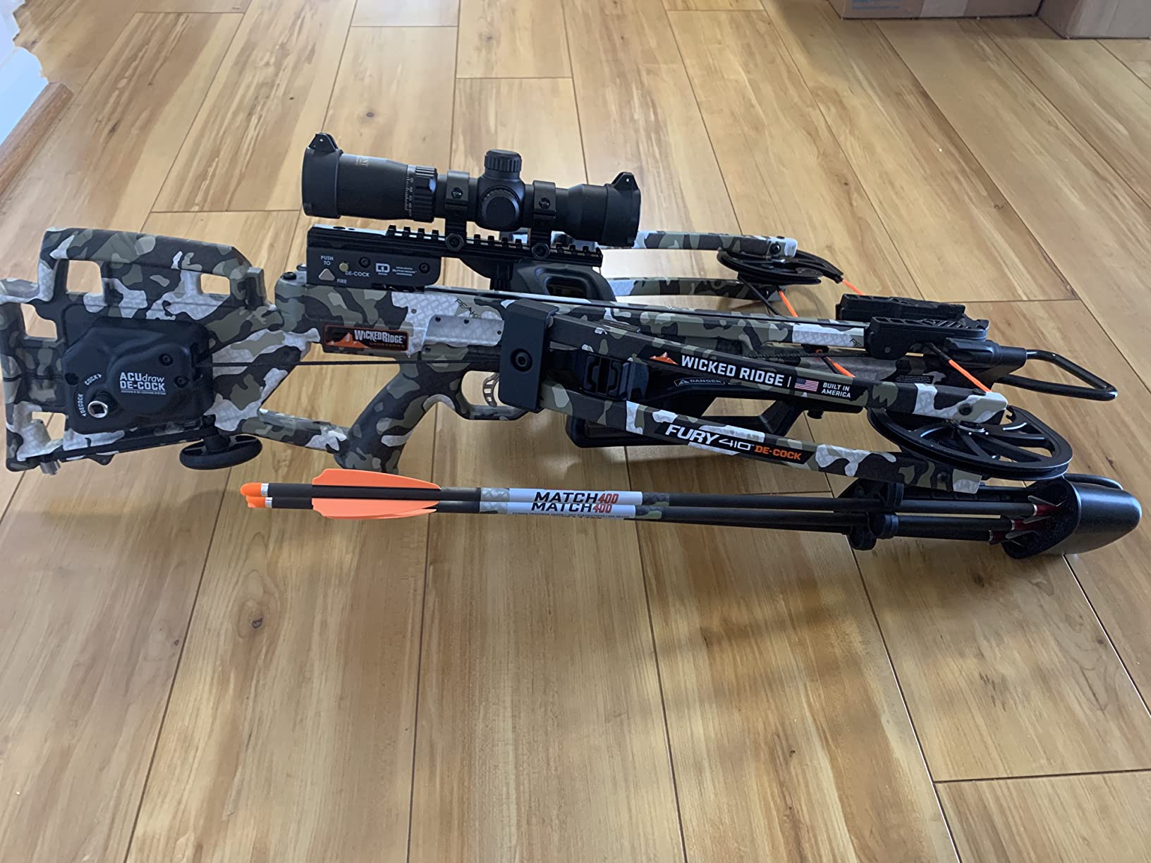 Wicked Ridge by TenPoint Fury 410 De-Cock, Peak XT - 410 FPS - Equipped with RangeMaster Pro Variable Speed Scope & ACUdraw De-Cock Cocking & De-Cocking System - Reverse-Draw Design. customer photo 2