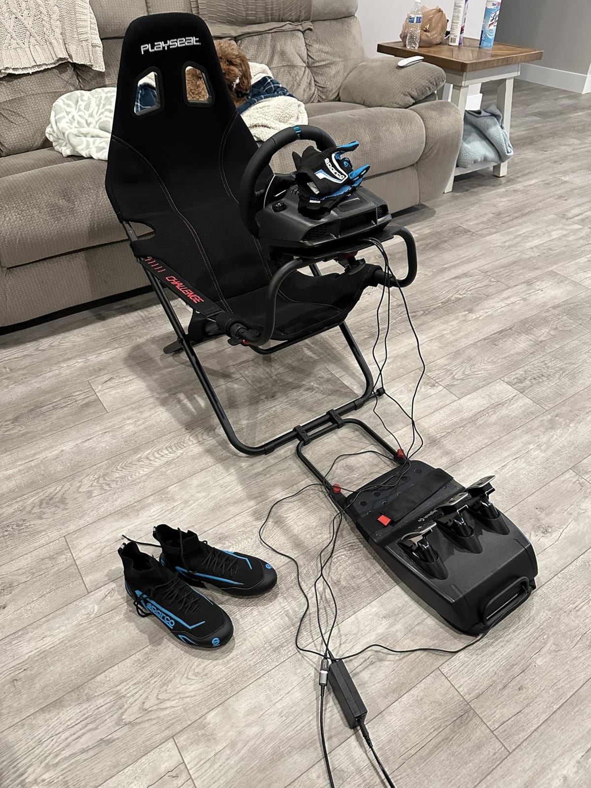 PLAYSEAT Challenge Racing Simulator Cockpit | Foldable & Adjustable | for High Performance Sim Racing | Compact & Flexible | Supports All Steering Wheels & Pedals | for PC and Console customer photo 2