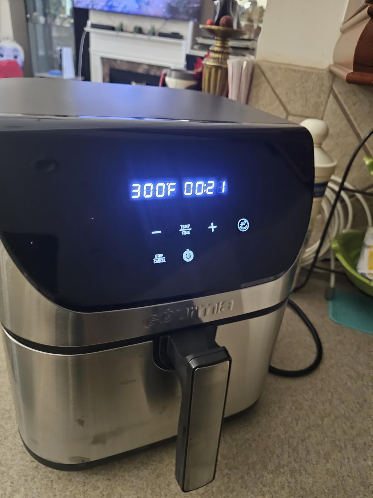 Gourmia Air Fryer - 8 Qt Basket Capacity, 12 Presets, Stainless Steel customer photo 1