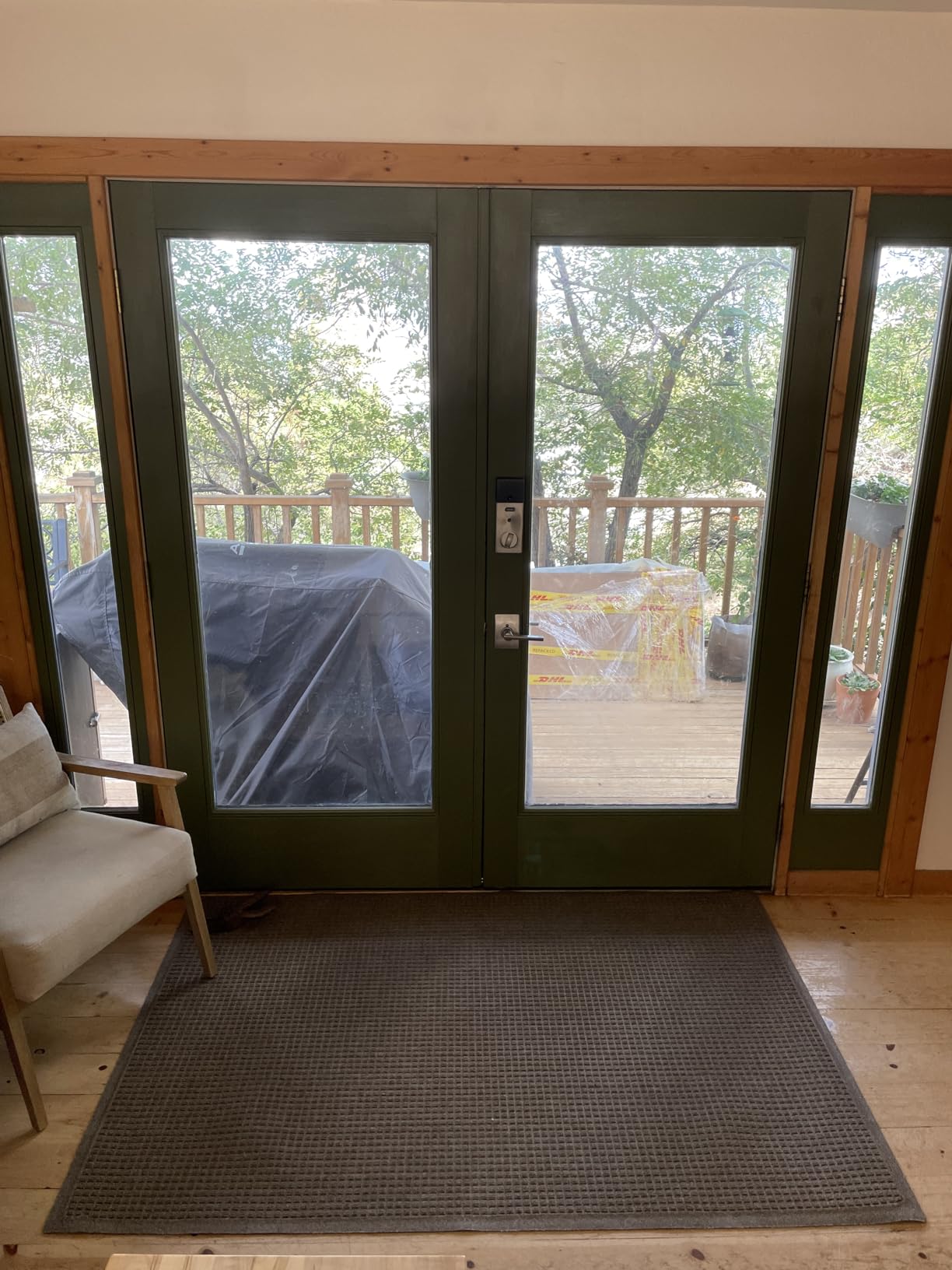 WaterHog Squares Front Door Mat Indoor Outdoor Entrance, All-Weather Mats customer photo 1