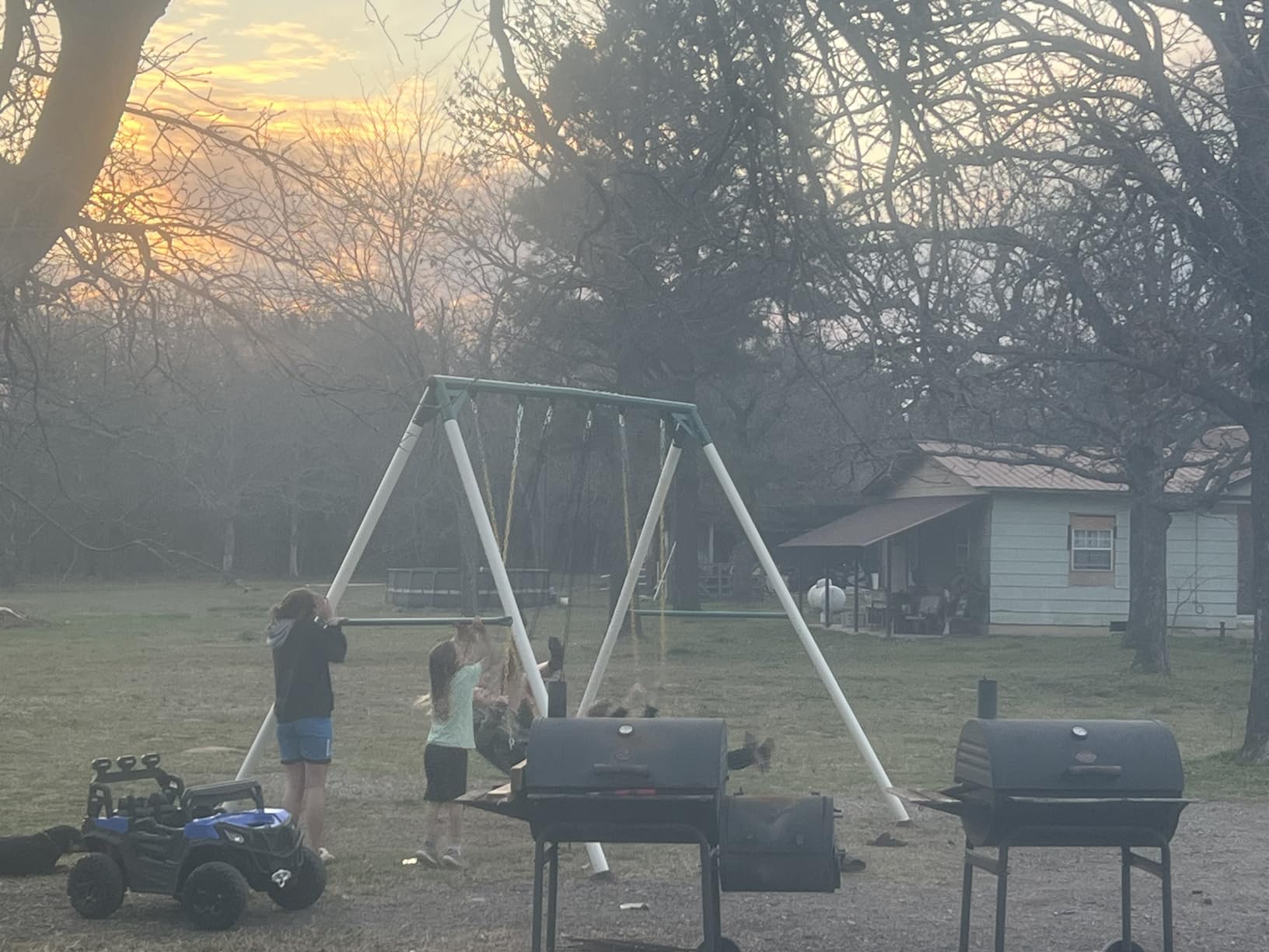 Hapfan 9.5ft Tall Swing Sets for Backyard for Big Kids & Adults (Patented) customer photo 1