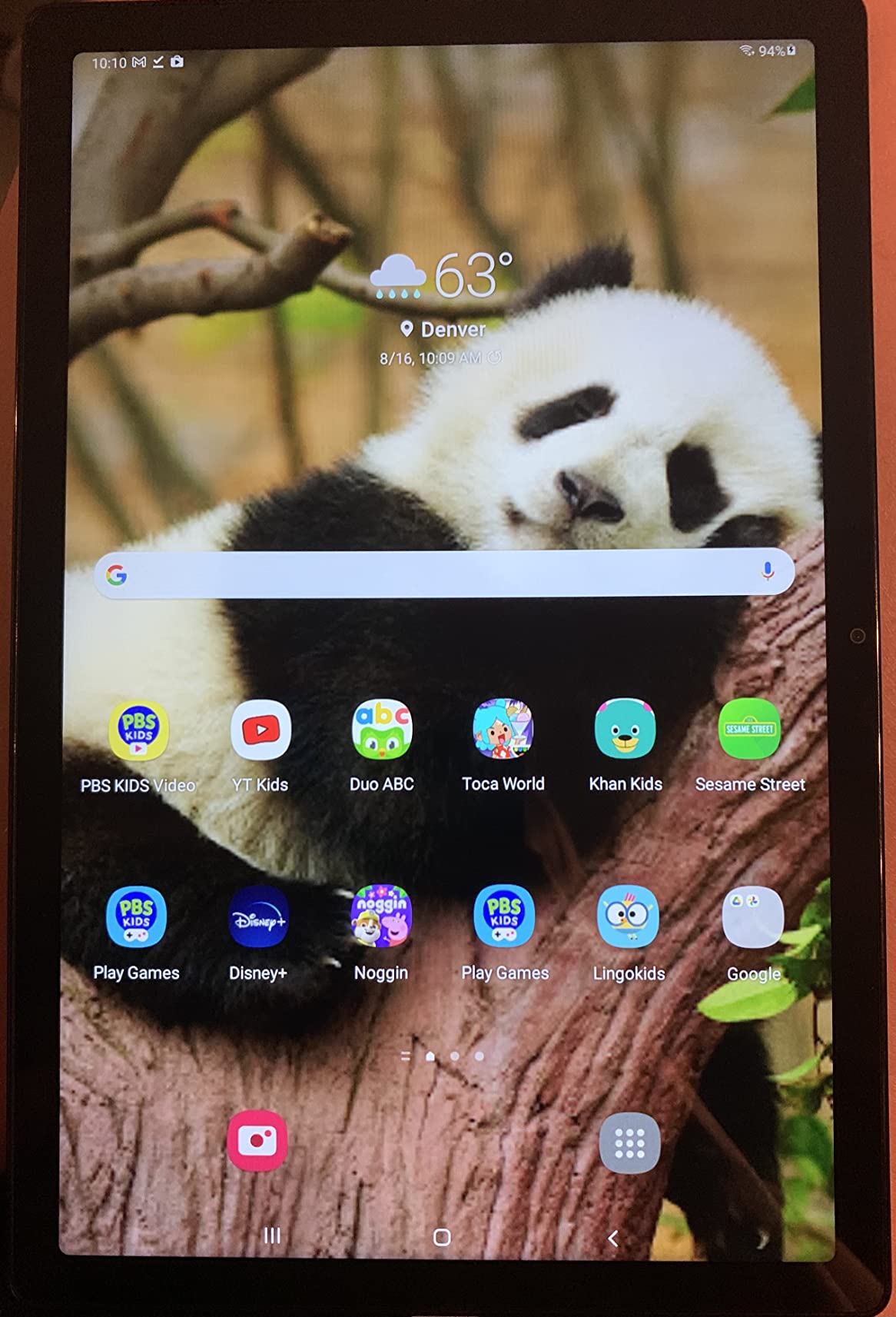 Samsung Galaxy Tab A8 10.5” 64GB Android Tablet, LCD Screen, Kids Content, Smart Switch, Expandable Memory, Long Lasting Battery, Fast Charging, US Version, 2022, Silver, Amazon Exclusive customer photo 1
