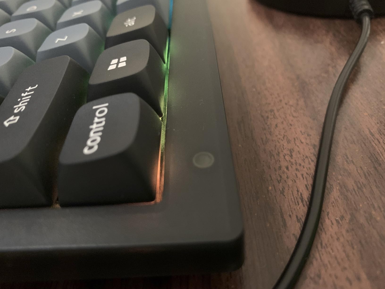 Keychron V1 Wired Custom Mechanical Keyboard, 75% Layout QMK/VIA Programmable Macro with Hot-swappable Keychron K Pro Brown Switch Compatible with Mac Windows Linux (Frosted Black - Translucent) customer photo 1