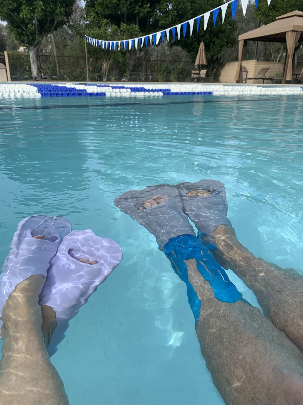 CAPAS Swim Training Fins, Short Blade Pool Lap Swimming Fins with Mesh Bag customer photo 2