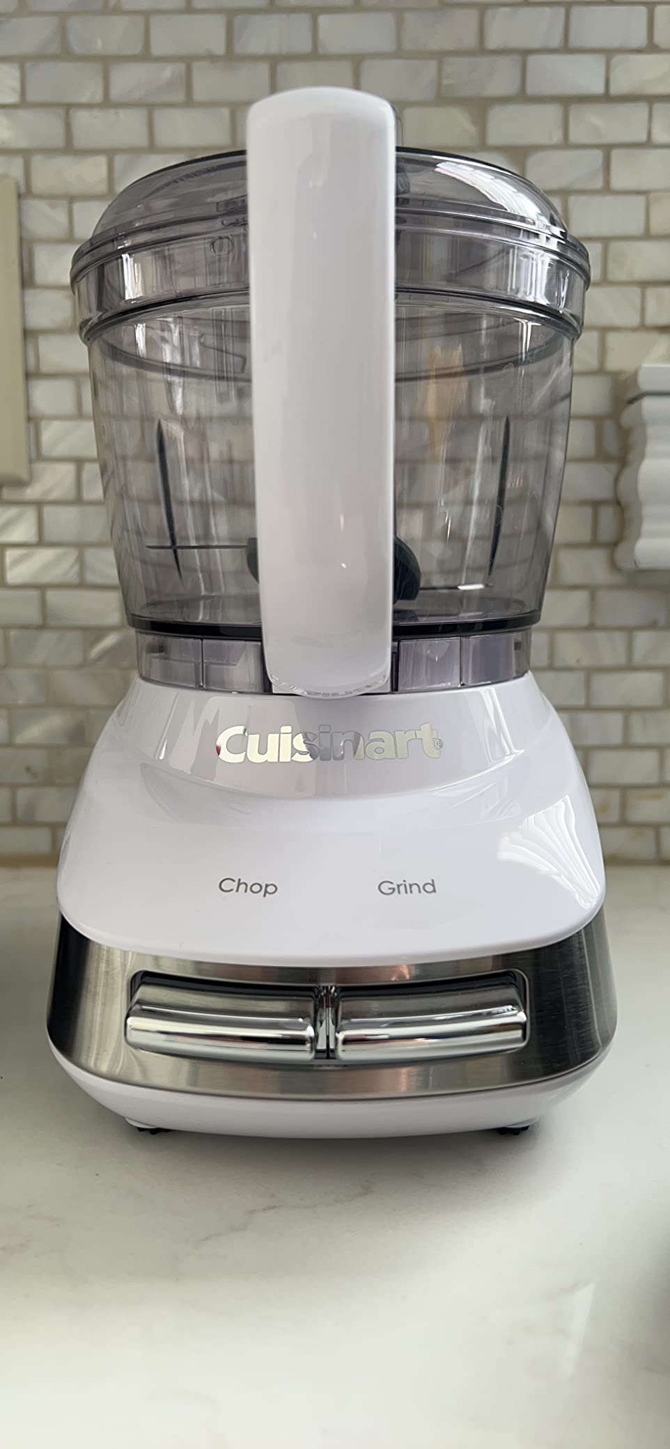 Cuisinart Core Custom 4-Cup Mini Chopper, Mini Food Processor Chops and Grinds with Auto-Reversing Stainless Steel SmartPower Blade, Dishwasher-Safe Parts, MCH-4, White/Stainless Steel customer photo 2
